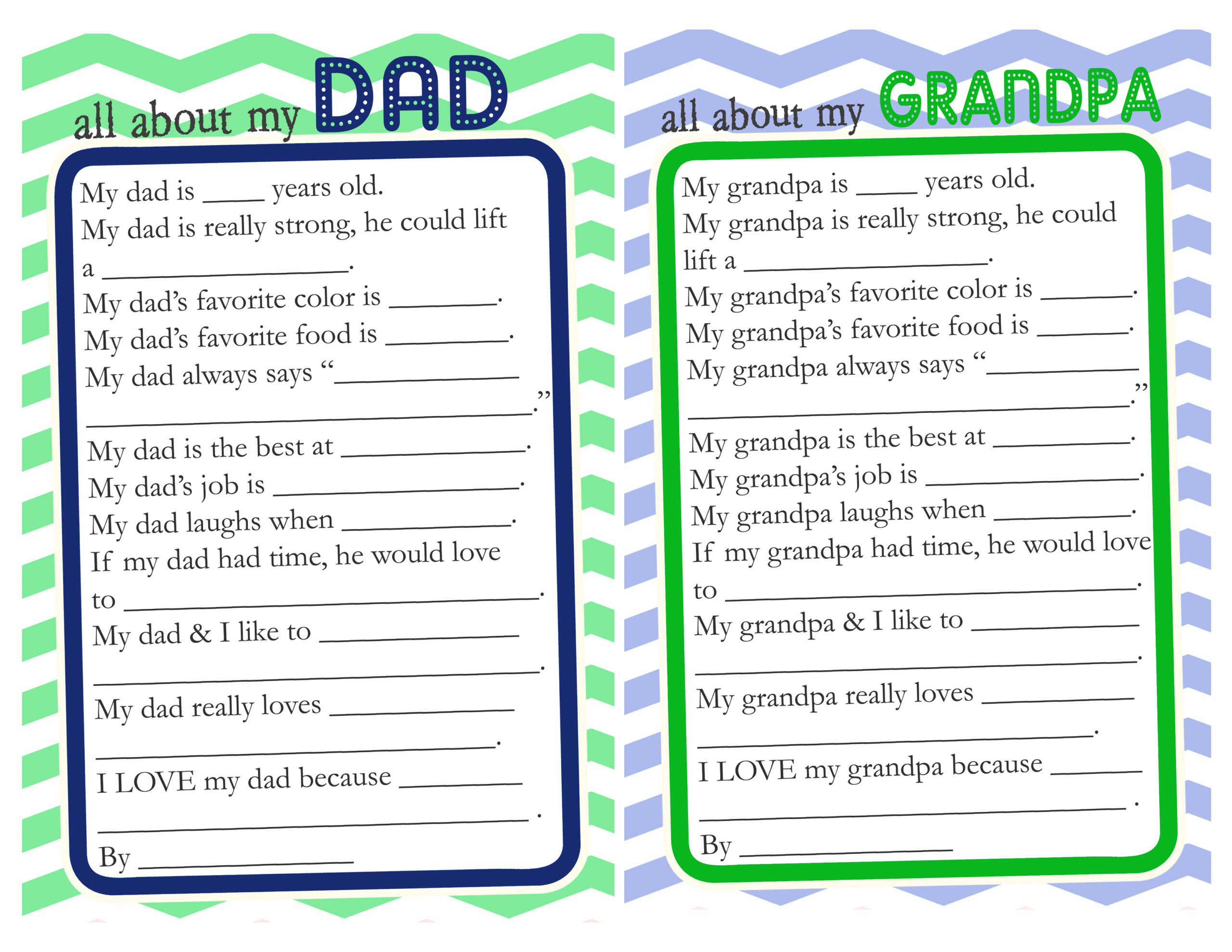 Fathers Day Questionnaire &Amp; Free Printable - The Crafting regarding Free Printable Father'S Day Questionnaire