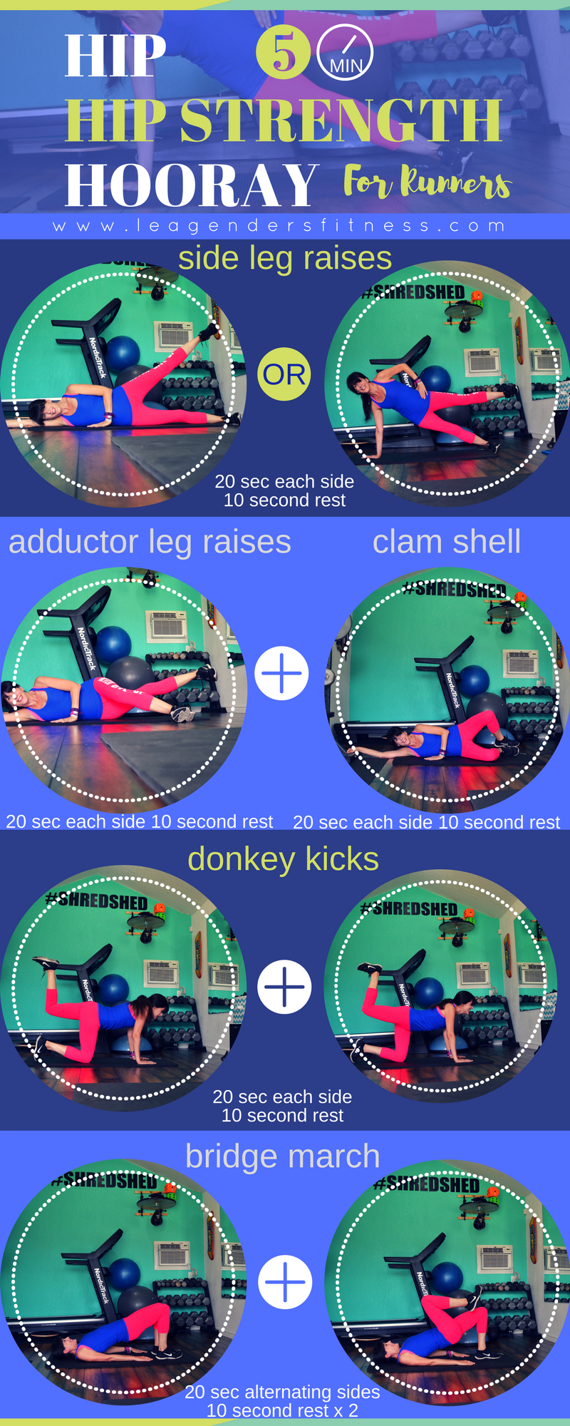 Fit To Run: Hip Hip (Strength) Hooray: 5 Minute Hip Workout For pertaining to Printable Hip Strengthening Exercises