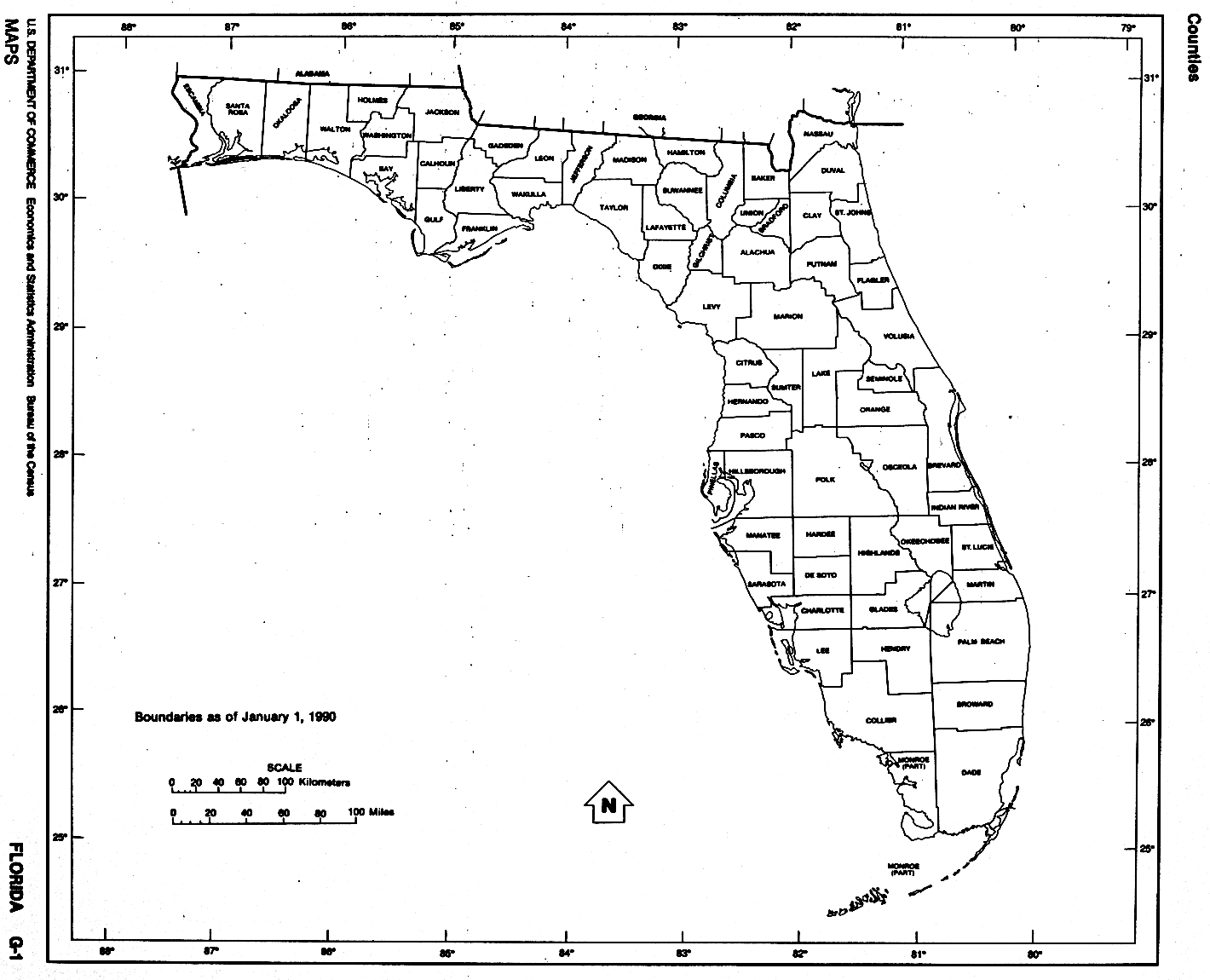 Florida Free Map intended for Map Of Florida Printable Free