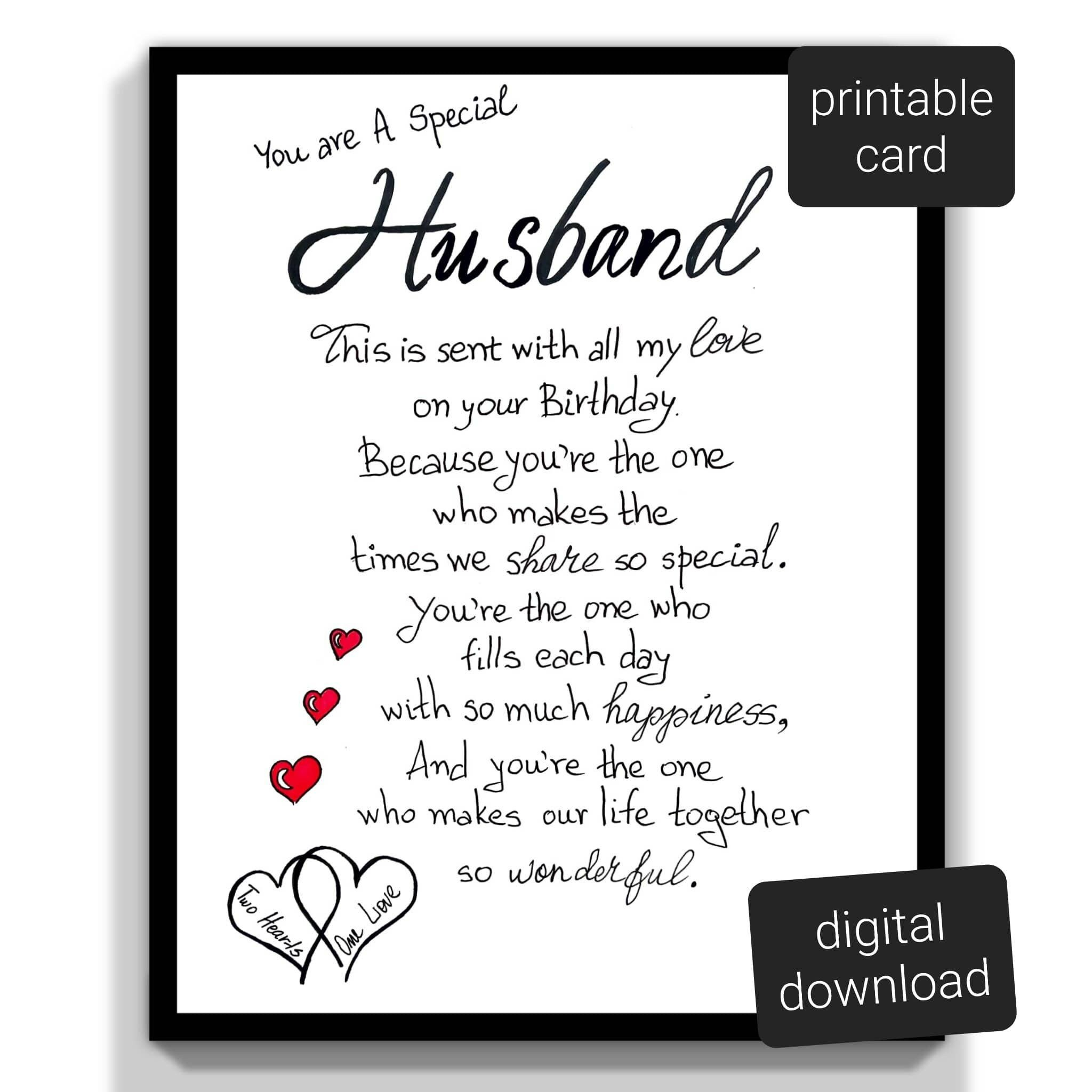 For Husband Birthday Printable Birthday Cards For Boyfriend The throughout Printable Birthday Cards For Husband