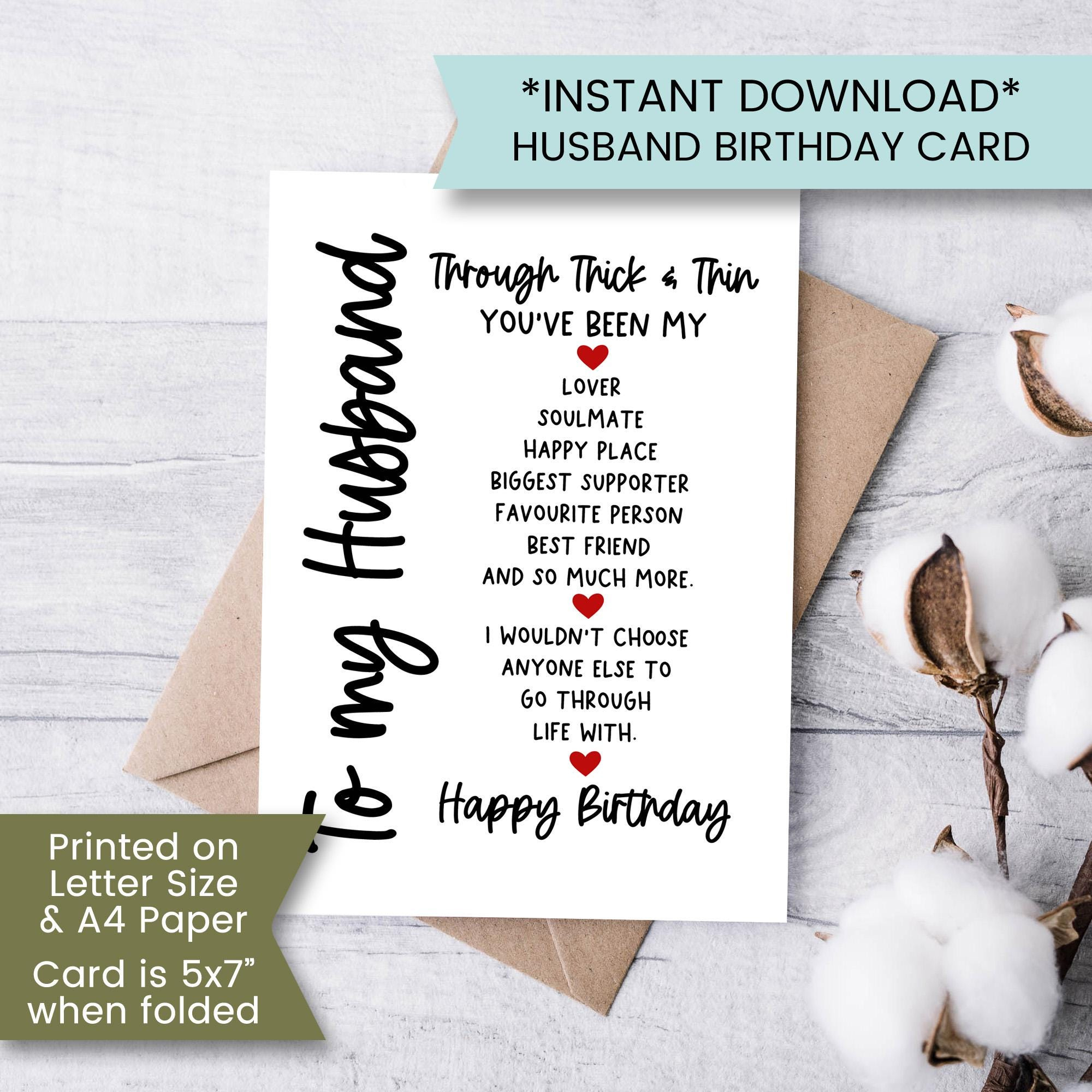 For Husband Birthday Printable Birthday Cards For Boyfriend with regard to Printable Birthday Cards For Husband