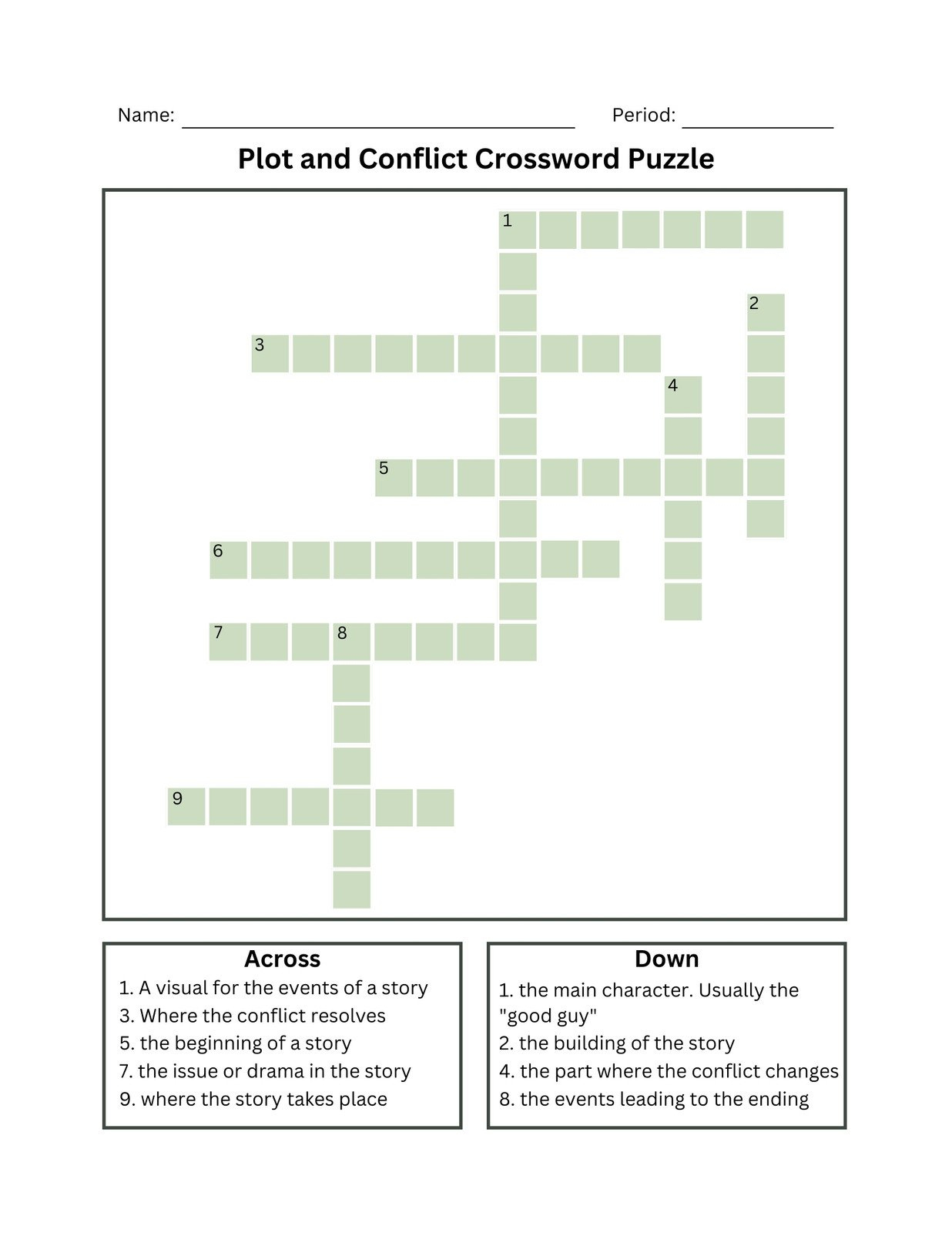 Free And Customizable Crossword Puzzle Templates - Worksheets Library intended for Make Your Own Crossword Free Printable