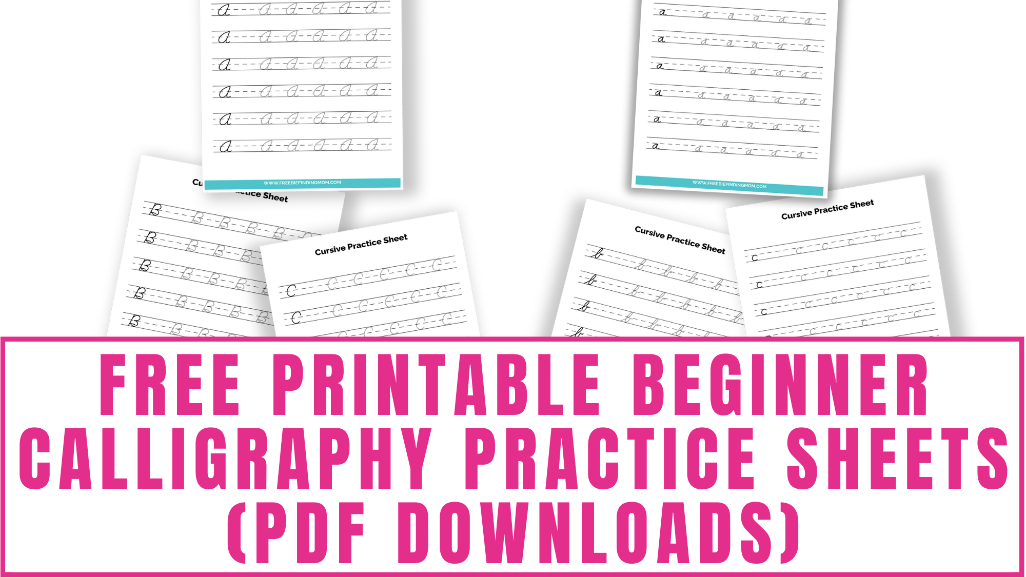 Free Beginner Calligraphy Practice Sheets (Pdfs) for Printable Calligraphy Practice Sheets Free