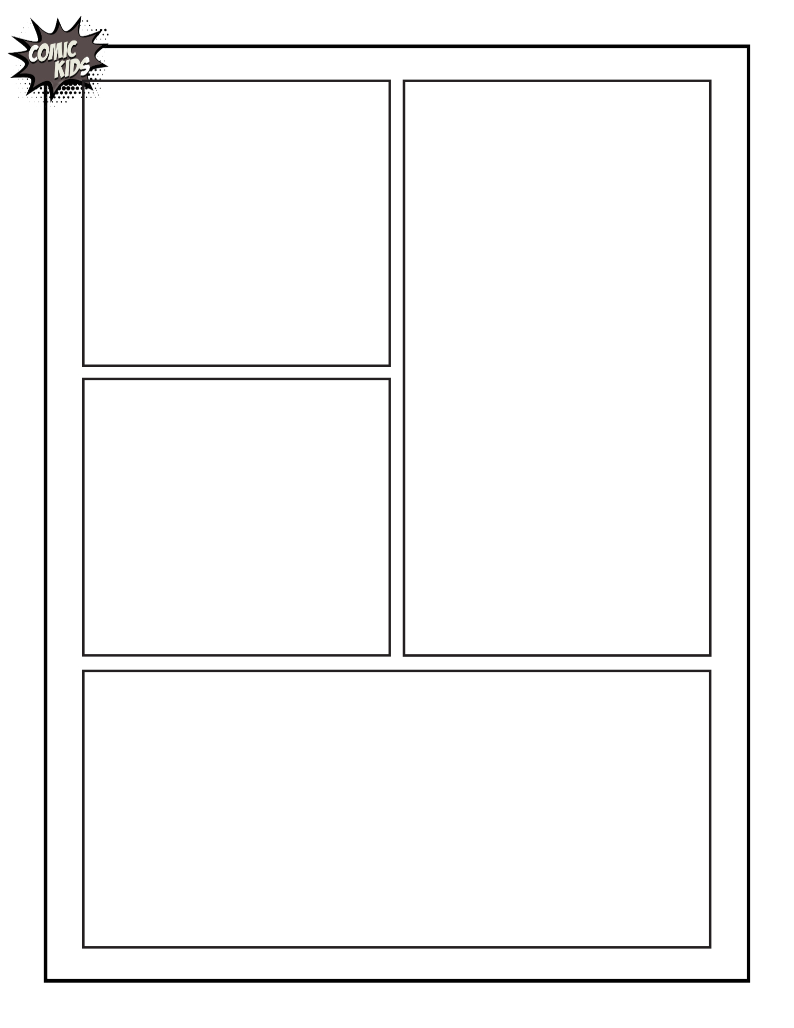 Free Blank Comic Pages And Comic Bubble Ideas To Create Your Own with regard to Blank Comic Book Pages Free Printable
