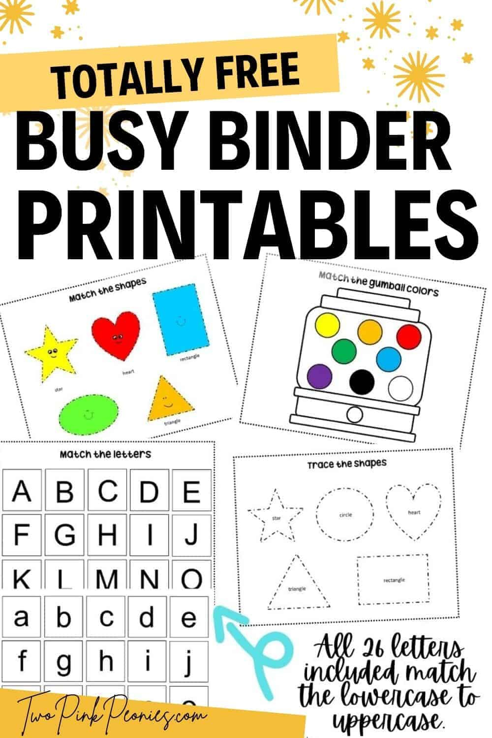 Free Busy Binder Printables {Instant Download} inside Preschool Busy Book Printables Free