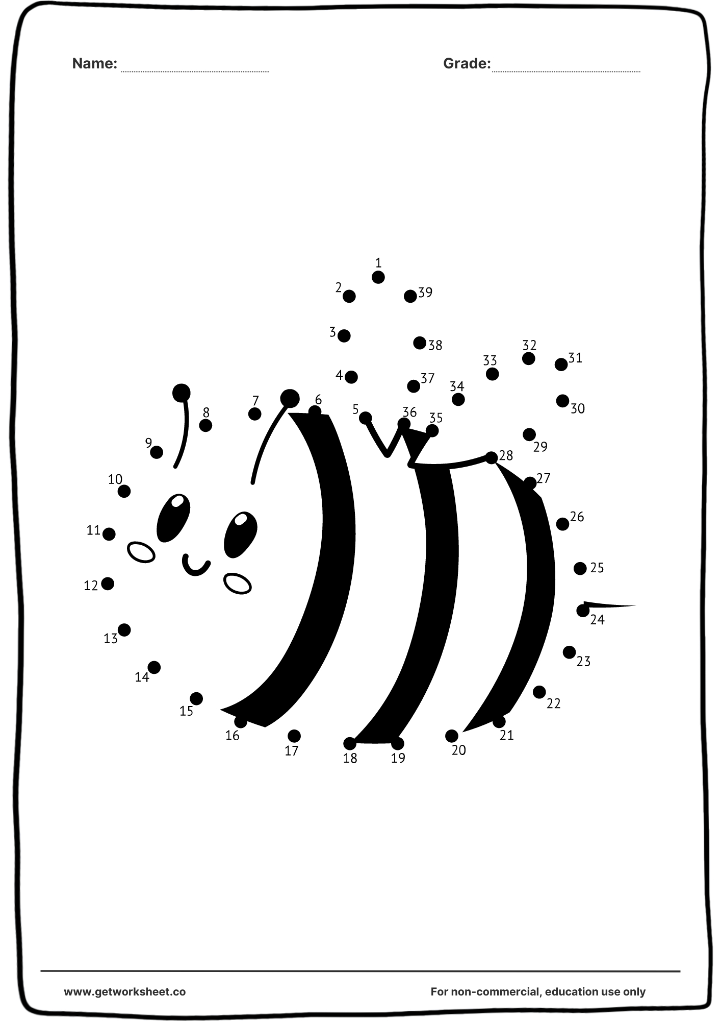 Free Connect The Dots Printable Worksheets Worksheets | Get Worksheet in Free Connect the Dots Printables