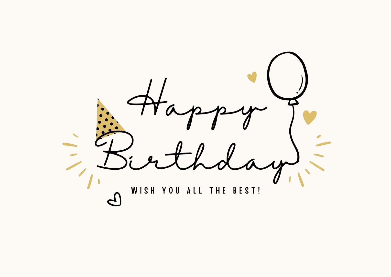 Free, Custom Printable Birthday Card Templates | Canva throughout Free Happy Birthday Printable Cards
