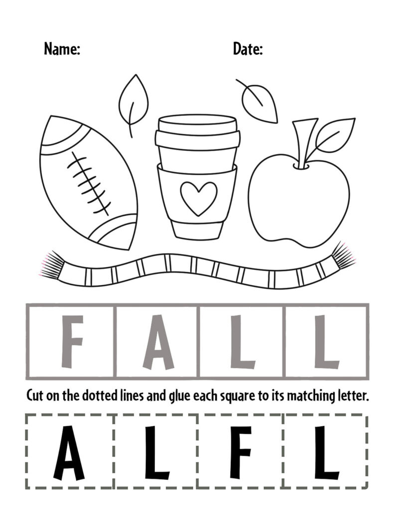 Free Fall Worksheets For Preschool! ⋆ The Hollydog Blog within Printable Fall Activities For Preschoolers