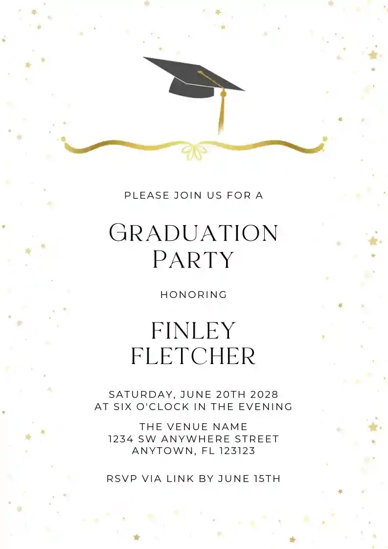 Free Graduation Party Invitation Templates | Invitanku pertaining to Free Printable Grad Party Invites