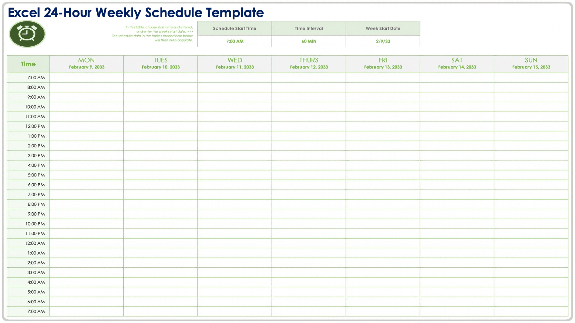 Free Hourly Schedule Templates: All Formats, Editable & Printable in Hour By Hour Schedule Printable
