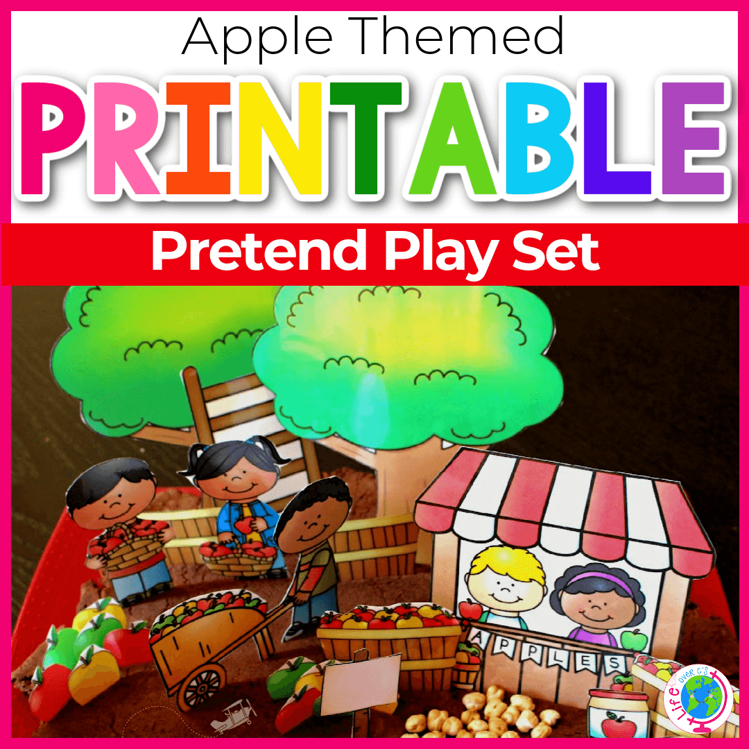 Free Printable Apple Orchard Play Dough Set for Apple Orchard Dramatic Play Free Printables