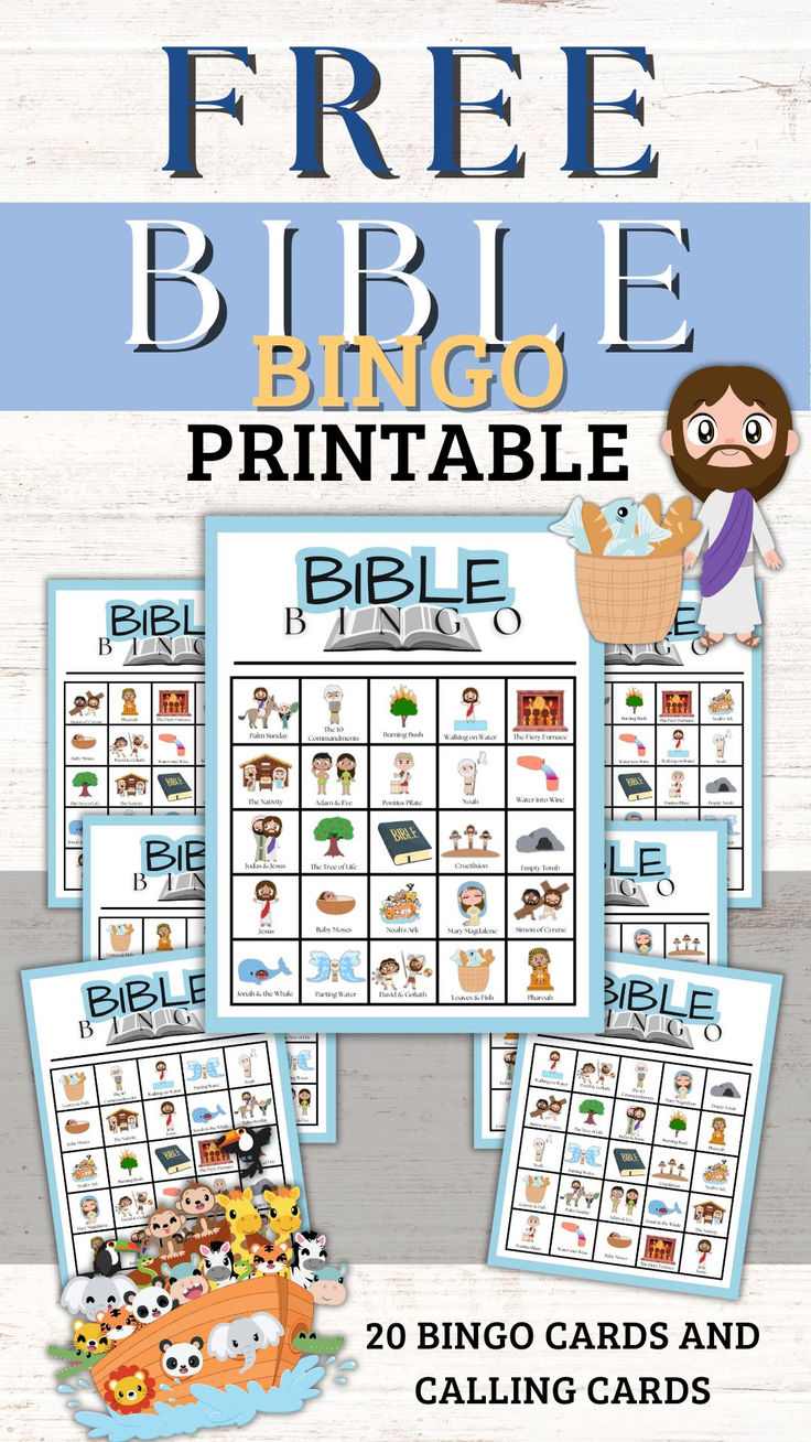 Free Printable Bible Bingo For Fun & Faith-Filled Learning! with Bible Bingo Printable Free