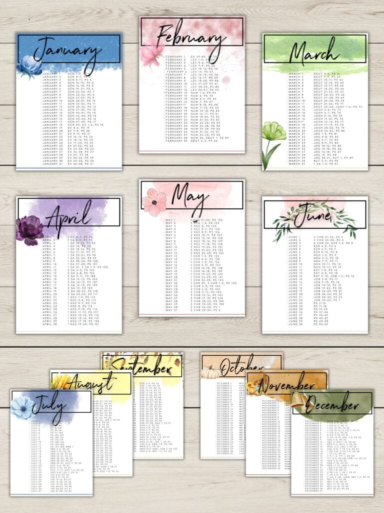 Free Printable Bible Reading Plans | Healing Home with regard to Free Printable Bible Reading Schedule
