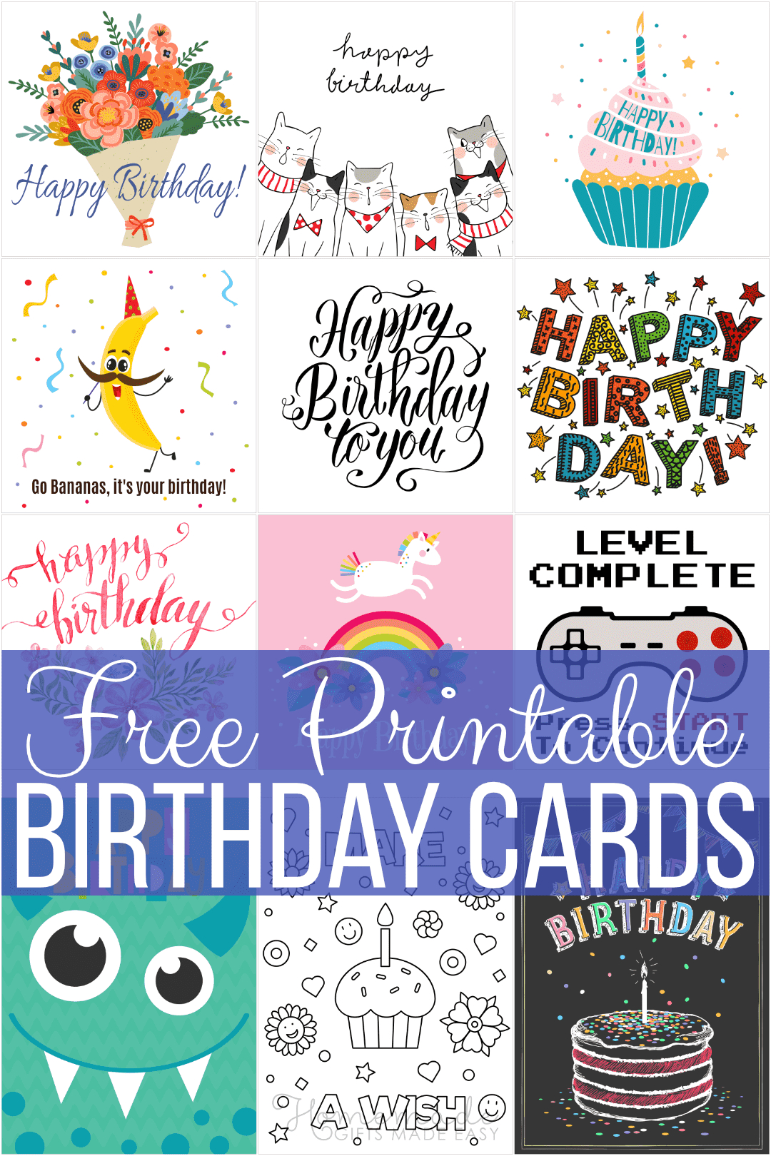 Free Printable Birthday Cards For Everyone in Free Happy Birthday Printable Cards