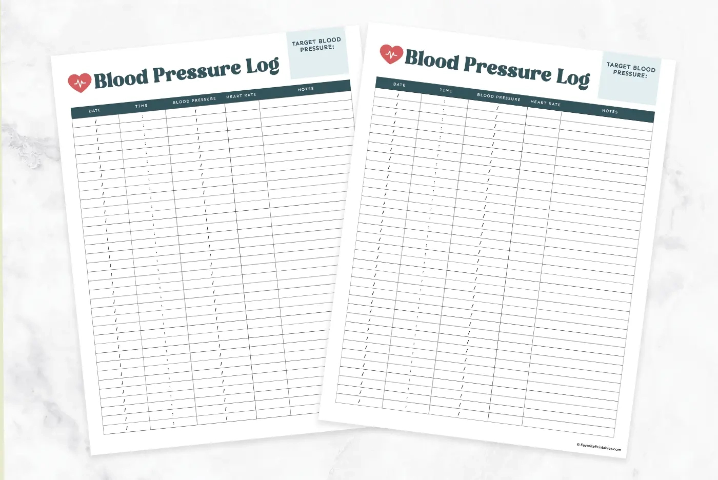 Free Printable Blood Pressure Log - Favorite Printables with Blood Pressure Monitor Chart Printable