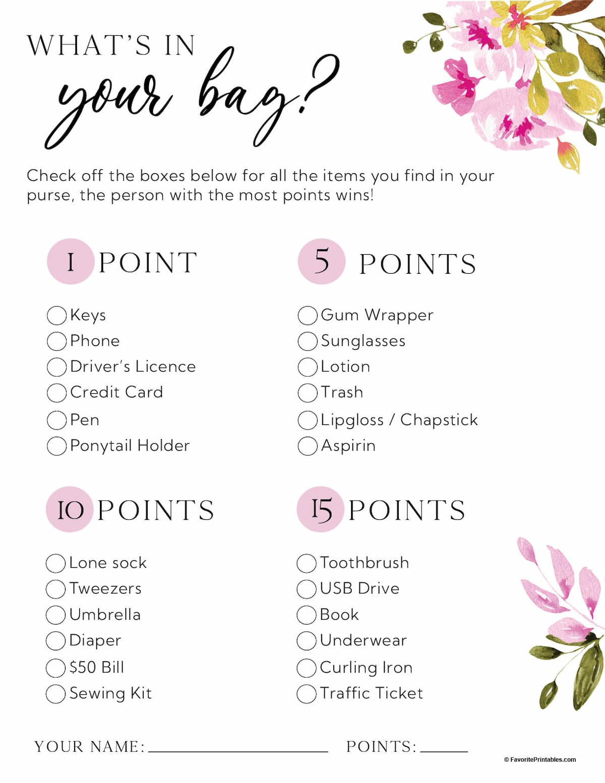 Free Printable Bridal Shower Games - Favorite Printables with Bridal Shower Free Printable Games
