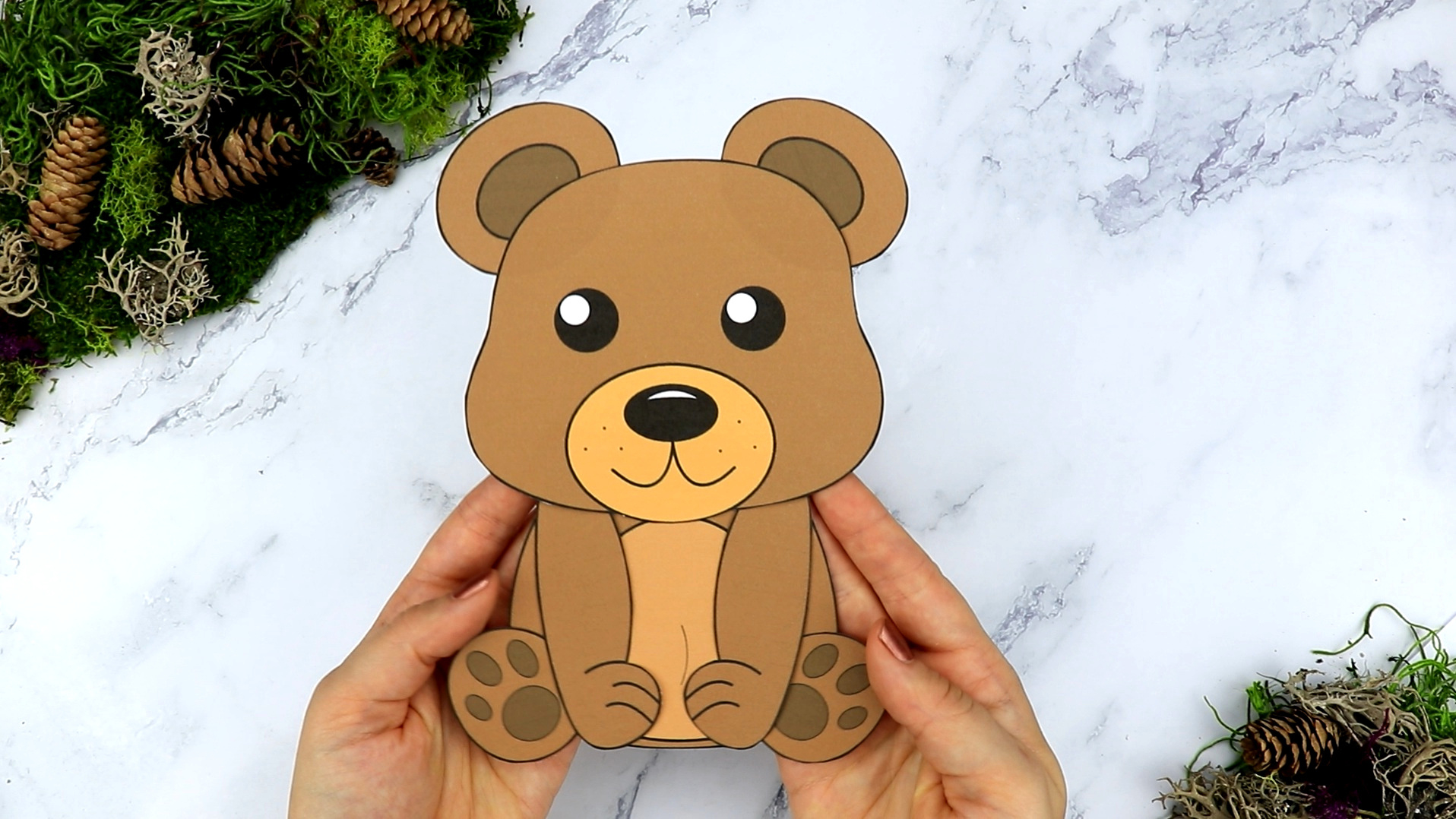 Free Printable Build-A-Bear Craft For Kids – Woodland Teddy Bear with Cut Out Teddy Bear Template Printable