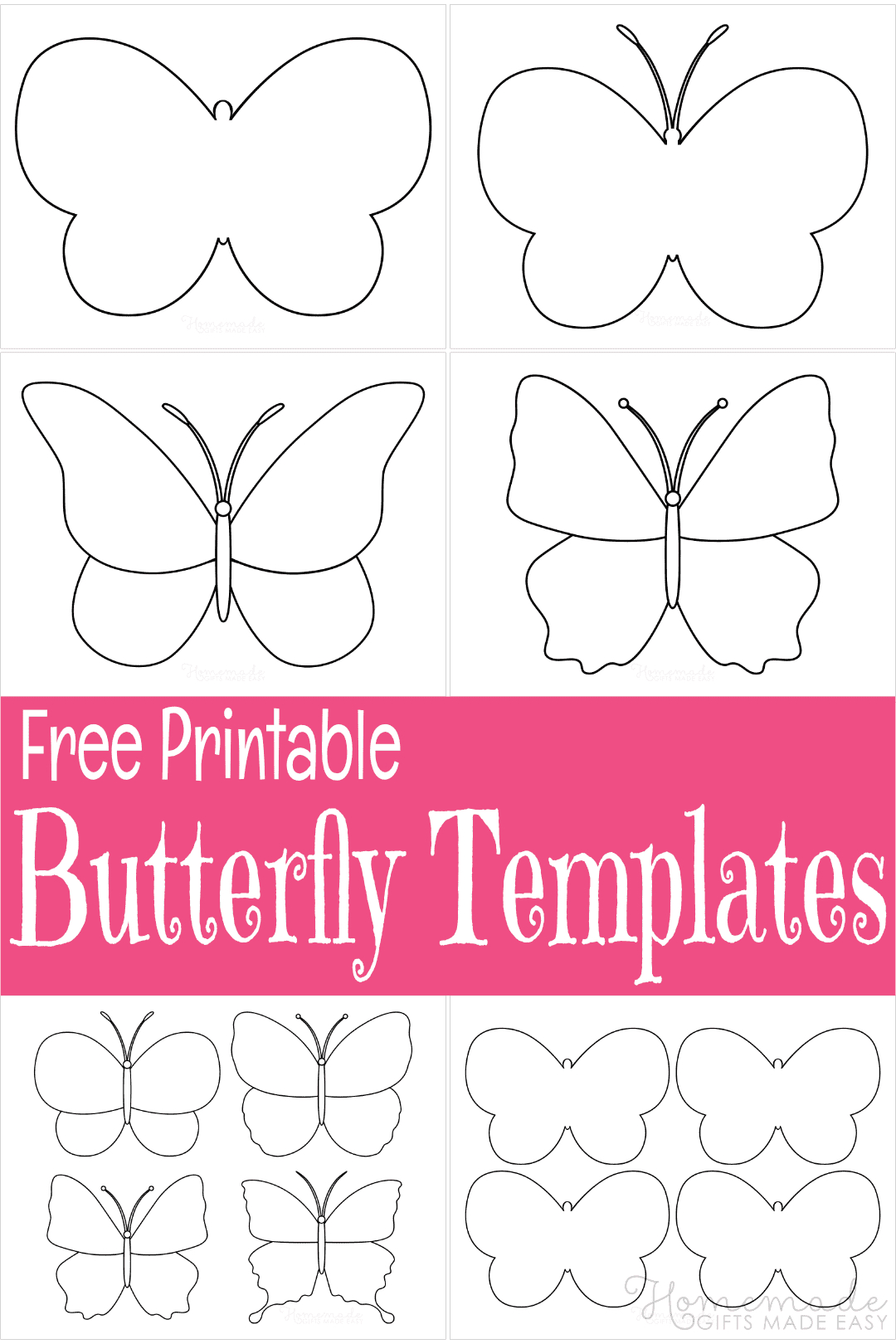 Free Printable Butterfly Templates & Outlines intended for Printable Template of a Butterfly