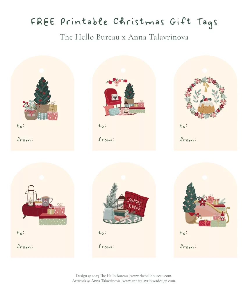Free Printable Christmas Gift Tags Pdf | Cute And Cosy Design with regard to Free Printable Christmas Present Gift Tags