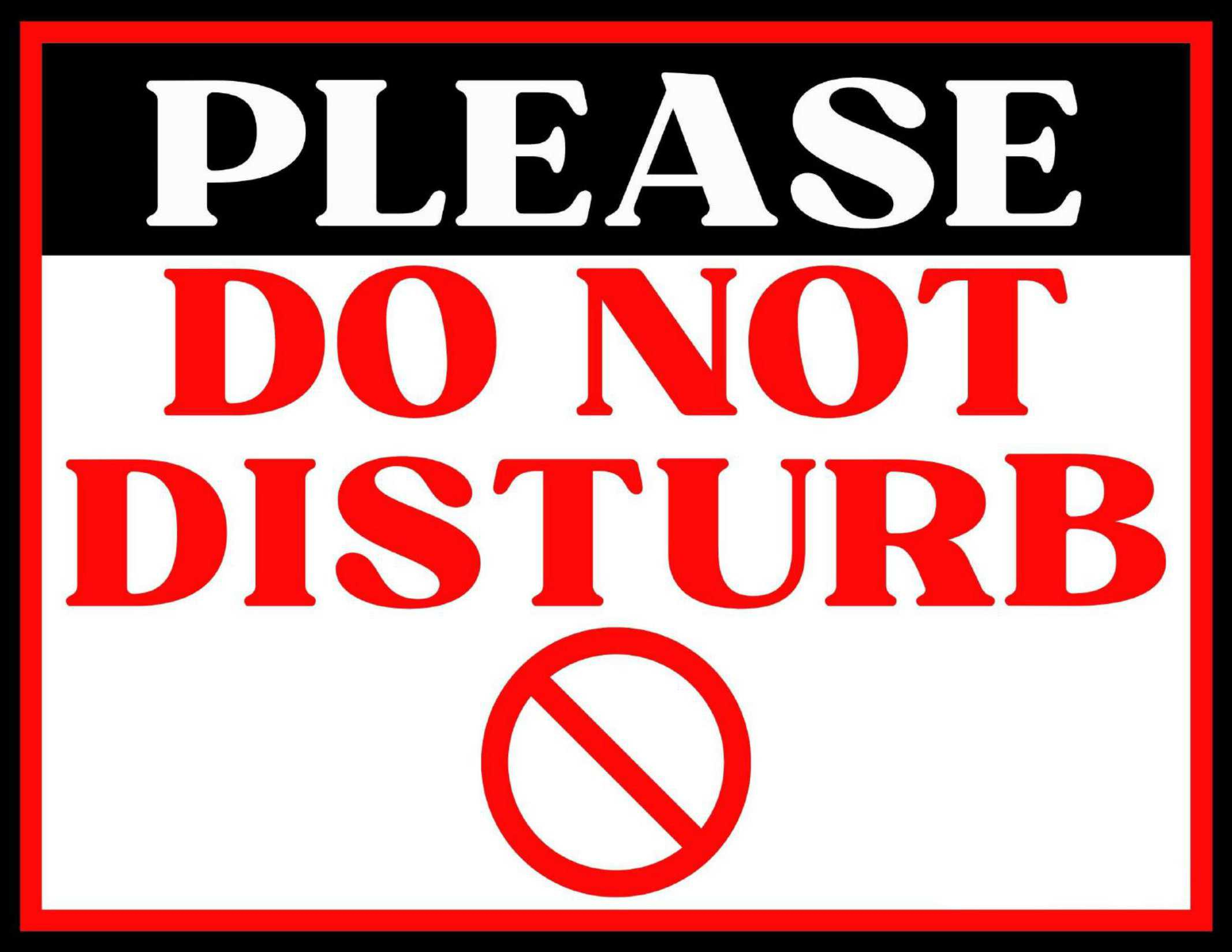 Free Printable Do Not Disturb Sign Templates [Pdf, Word] pertaining to Printable Do Not Disturb Sign For Office