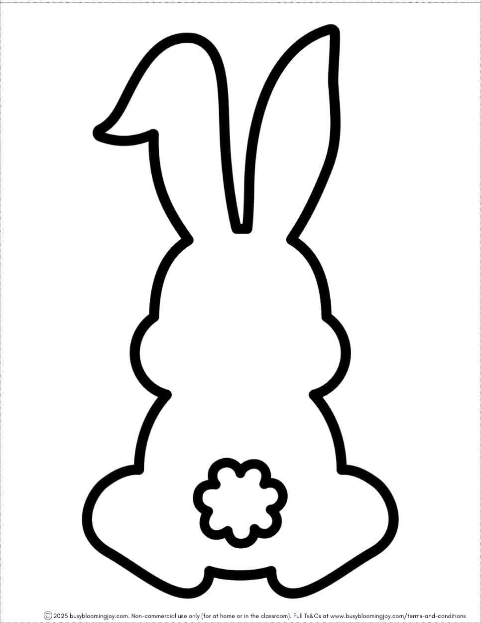 Free Printable Easter Bunny Templates {9 Different Designs} in Free Printable Easter Bunny Template