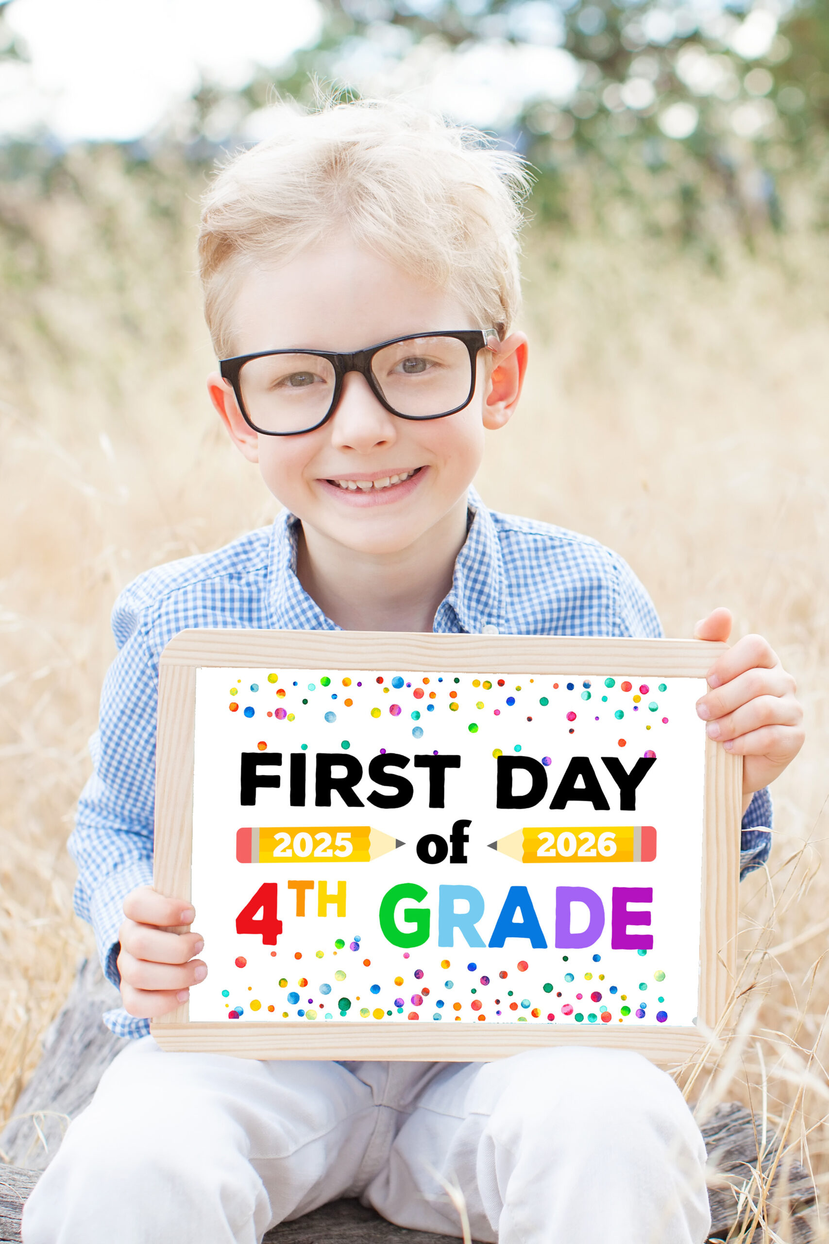 Free Printable First Day Of School Signs 2025-26 - Happiness Is within Free Printable 1st Day of School Signs