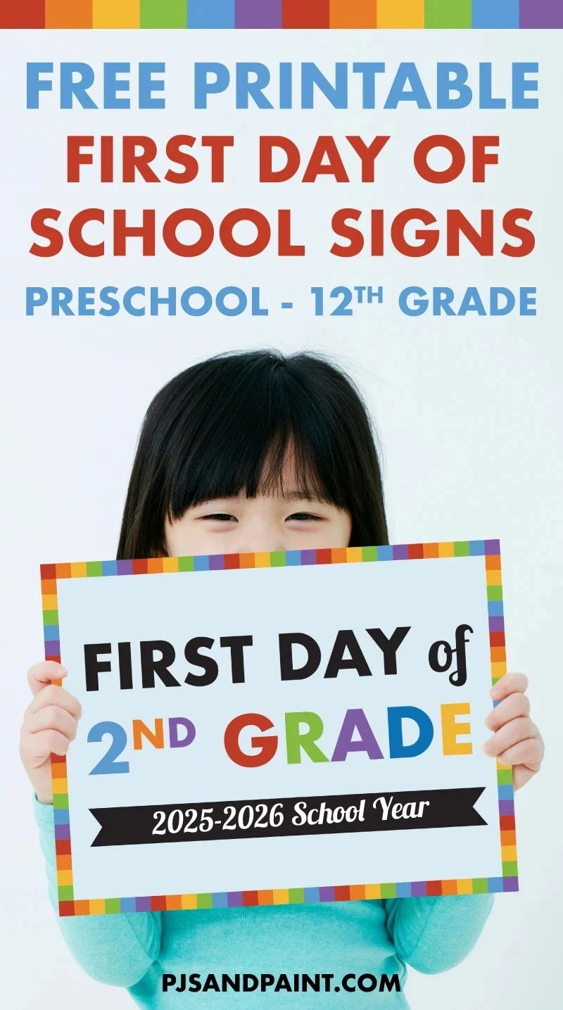 Free Printable First Day Of School Signs | Preschool - 12Th Grade with Free Printable 1st Day of School Signs