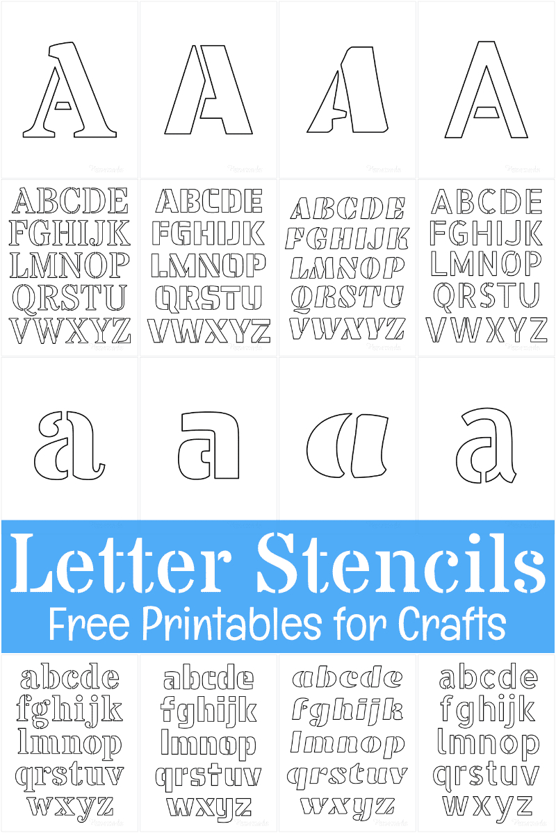 Free Printable Letter Stencils For Crafts in 7 Inch Letter Stencils Printable