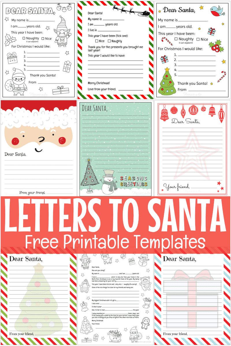 Free Printable Letter To Santa Templates pertaining to Let&amp;#039;s Start the Year Off Write Free Printable