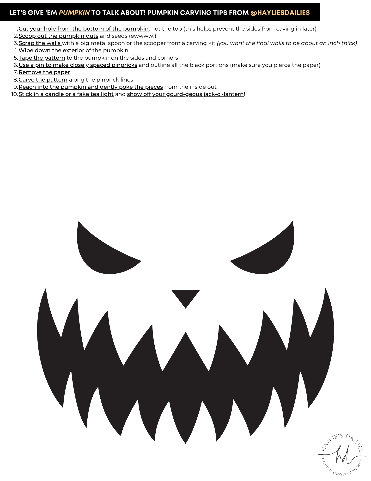 Free Printable Pumpkin Carving Patterns For The Most Boo-Tiful inside Jack O Lantern Template Printable