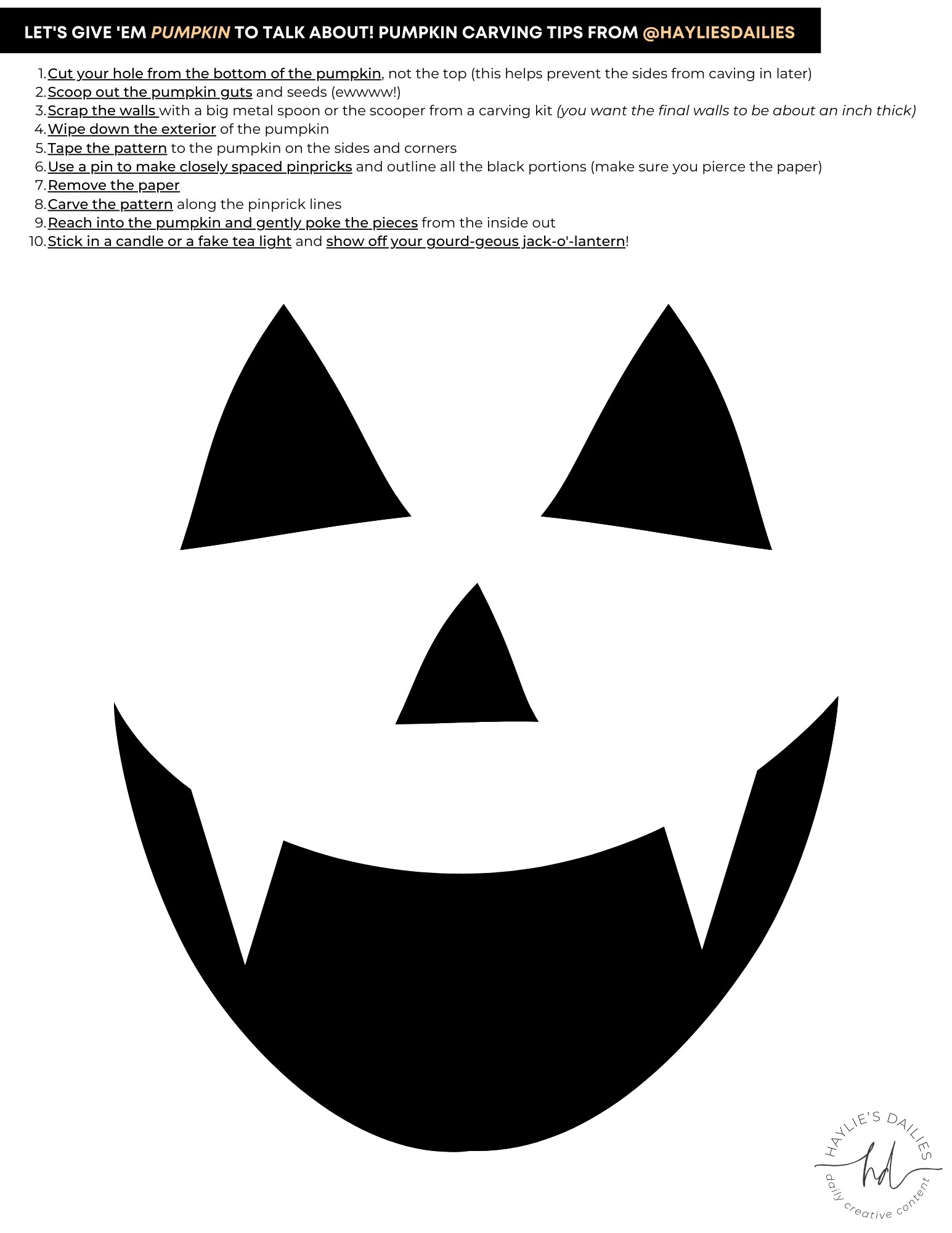 Free Printable Pumpkin Carving Patterns For The Most Boo-Tiful regarding Simple Pumpkin Templates Free Printable