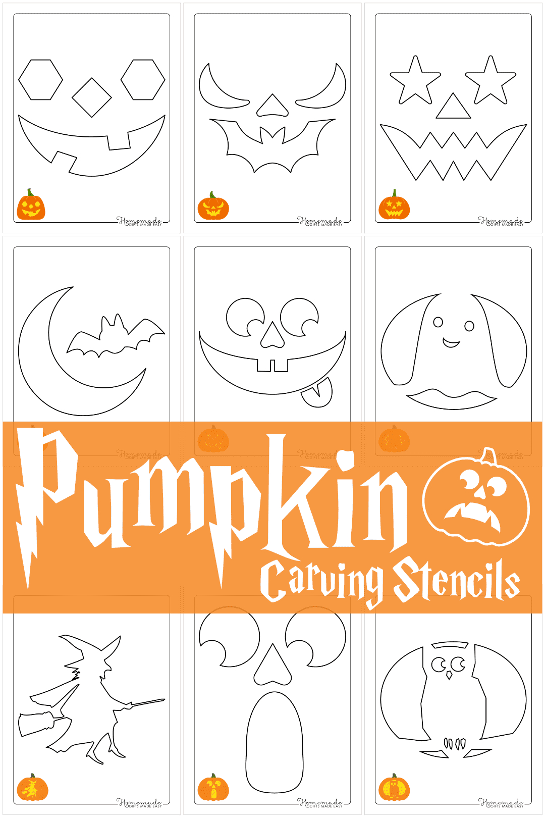 Free Printable Pumpkin Carving Stencils & Templates For Halloween regarding Printable Halloween Pumpkin Carving Templates