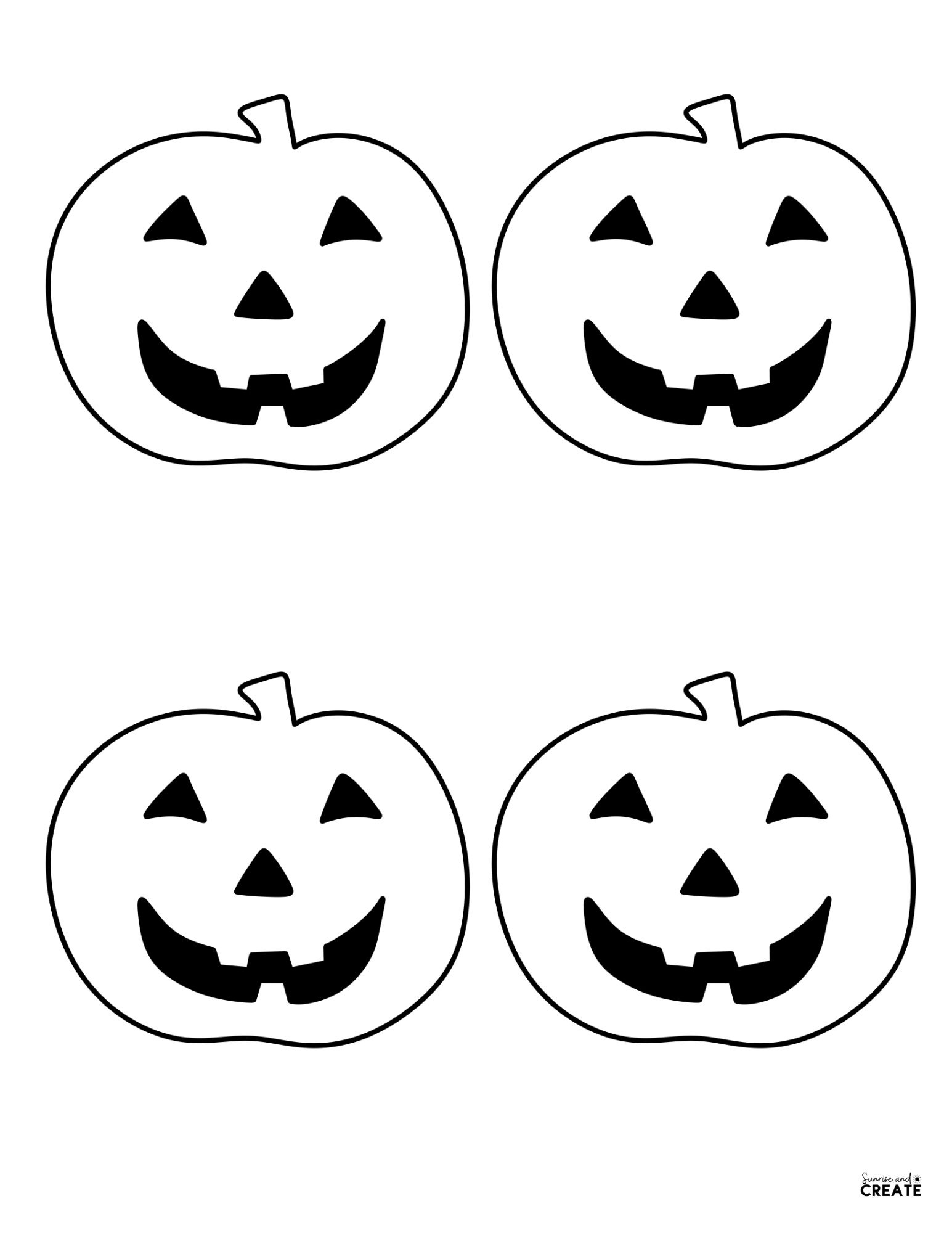 Free Printable Pumpkin Templates within Jack O Lantern Template Printable