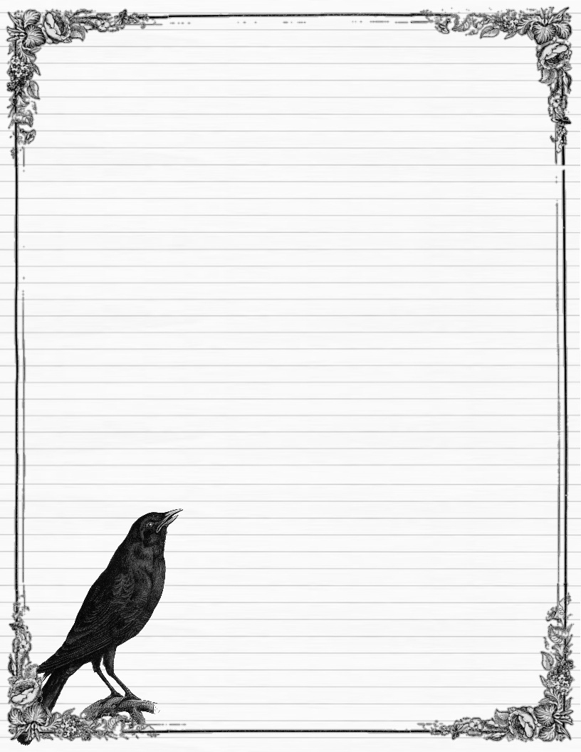 Free Printable Stationary Black And White, Download Free Printable inside Free Printable Stationery Black and White