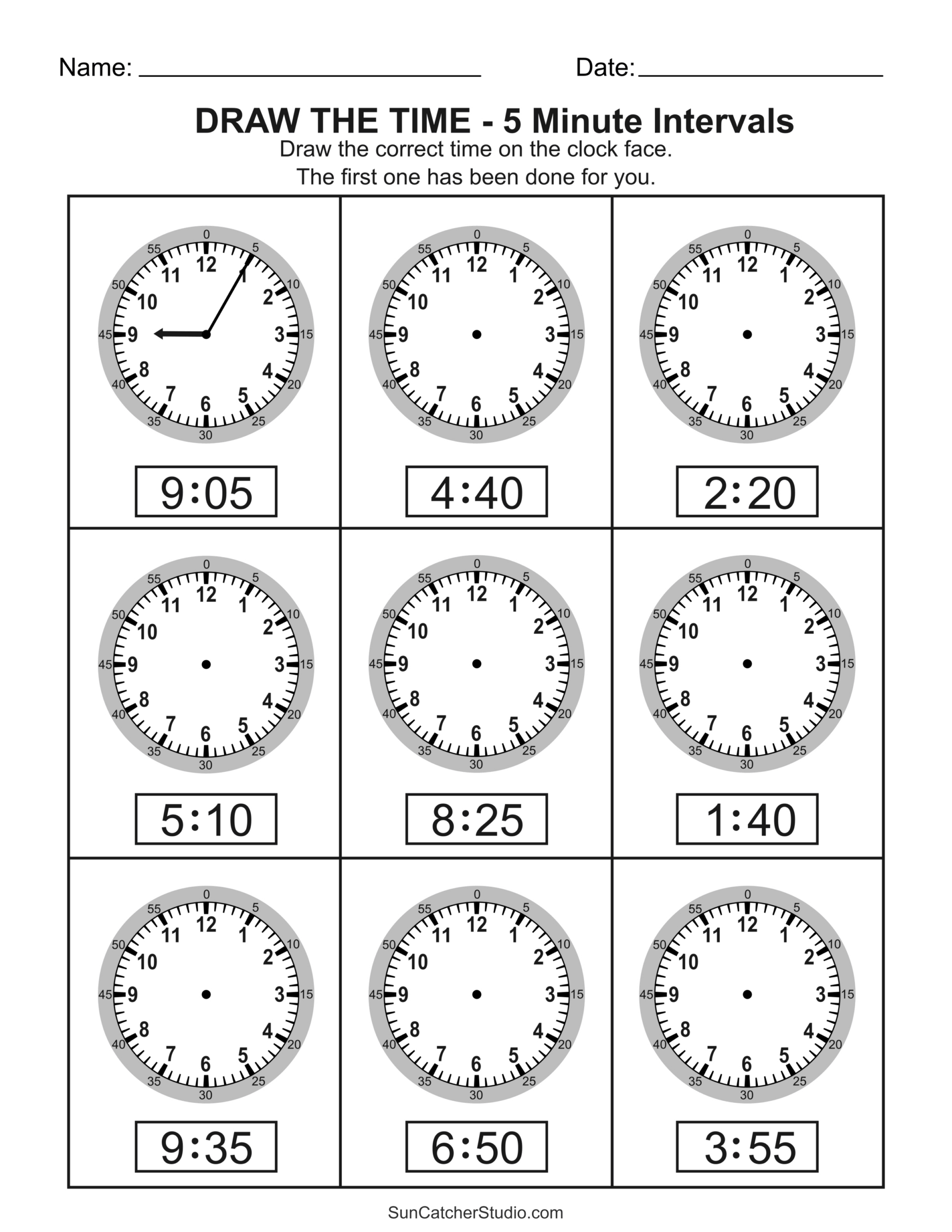 Free Printable Telling Time Worksheets (Analog Clock) – Free throughout Free Printable Time Telling Worksheets