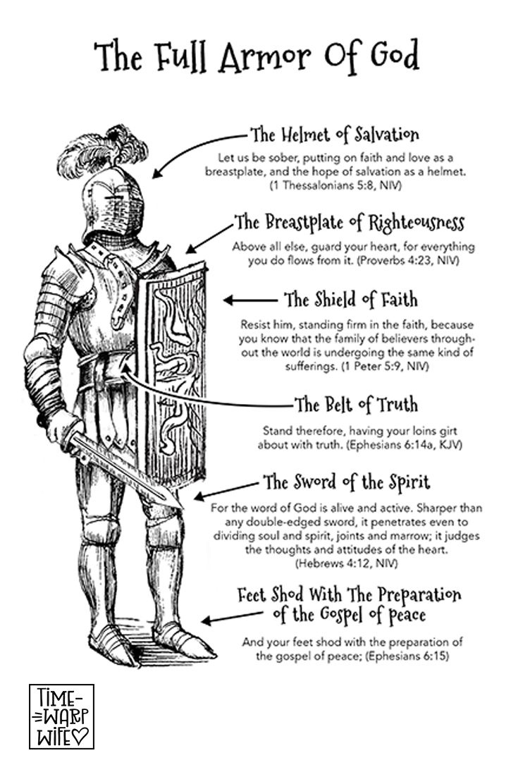 Free Printable - The Full Armor Of God pertaining to Armor Of God Free Printable