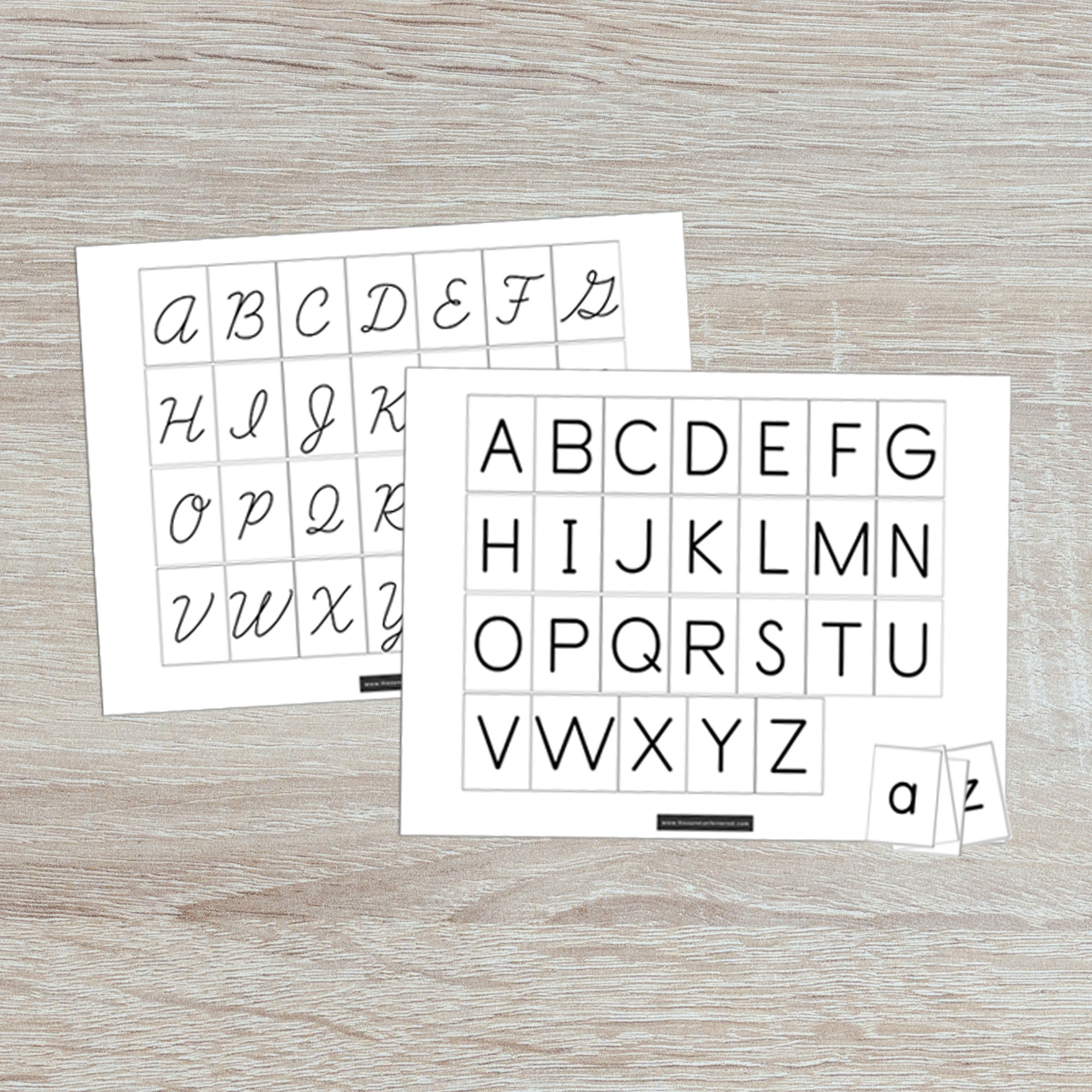 Free Printable: Uppercase And Lowercase Matching Alphabet Mats regarding Upper and Lowercase Alphabet Printable