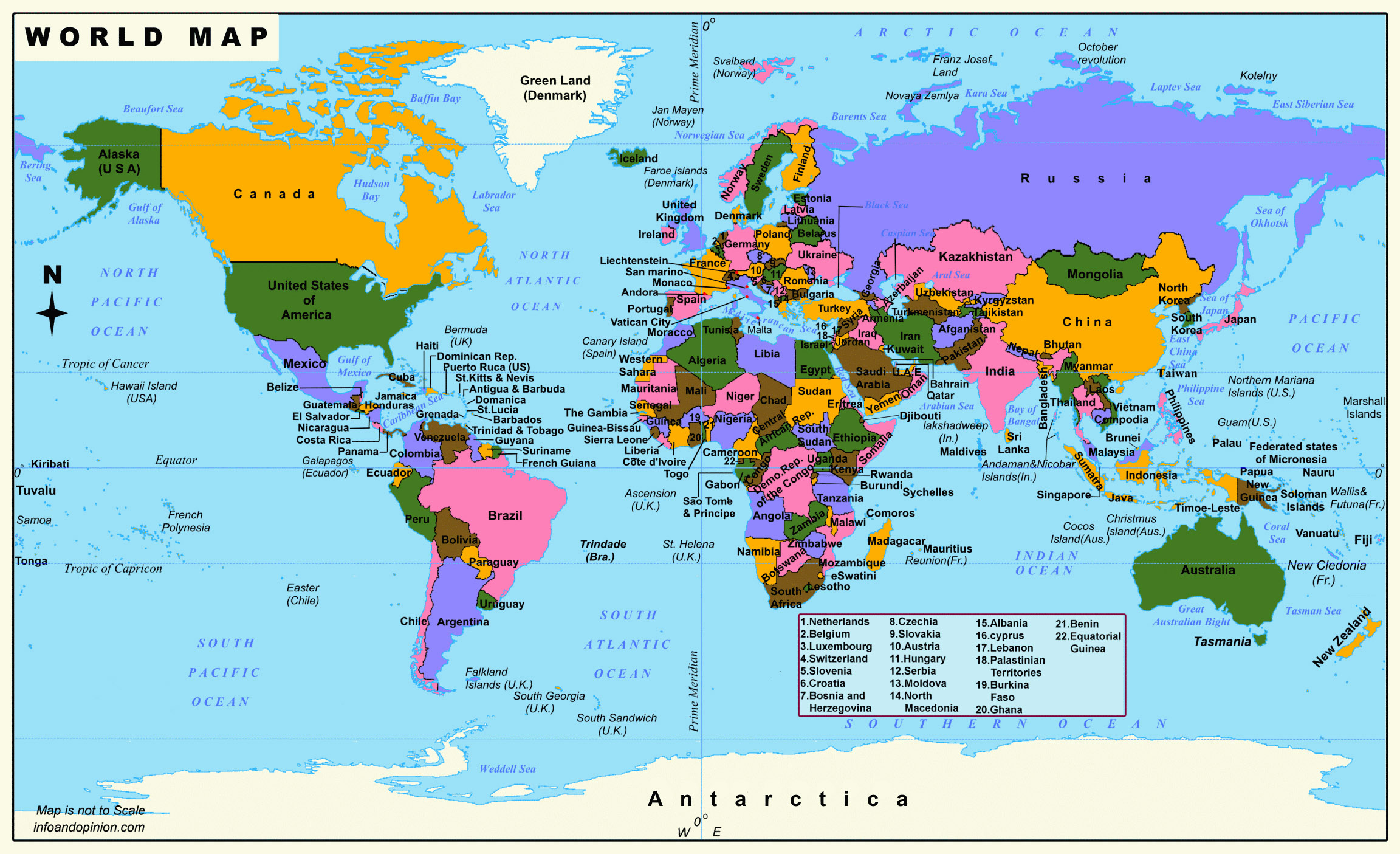 Free Printable World Map Poster For Kids [Pdf] pertaining to Printable Map of the World Free