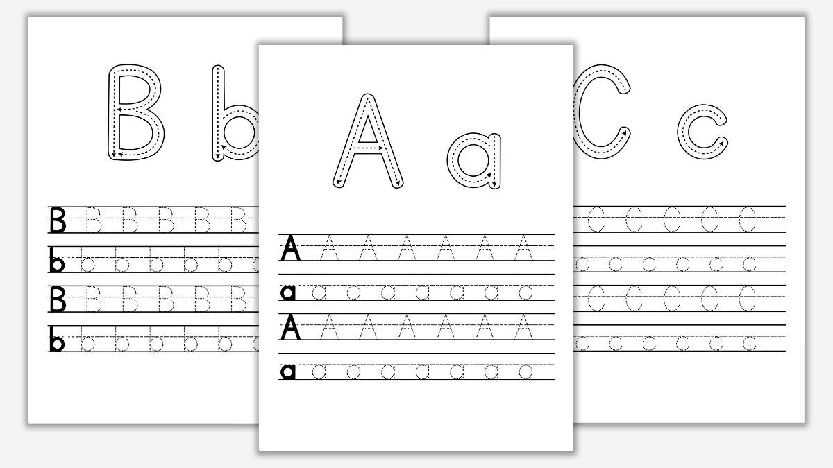 Free Uppercase & Lowercase Letter Worksheets - The Craft-At-Home regarding Uppercase And Lowercase Alphabet Printables