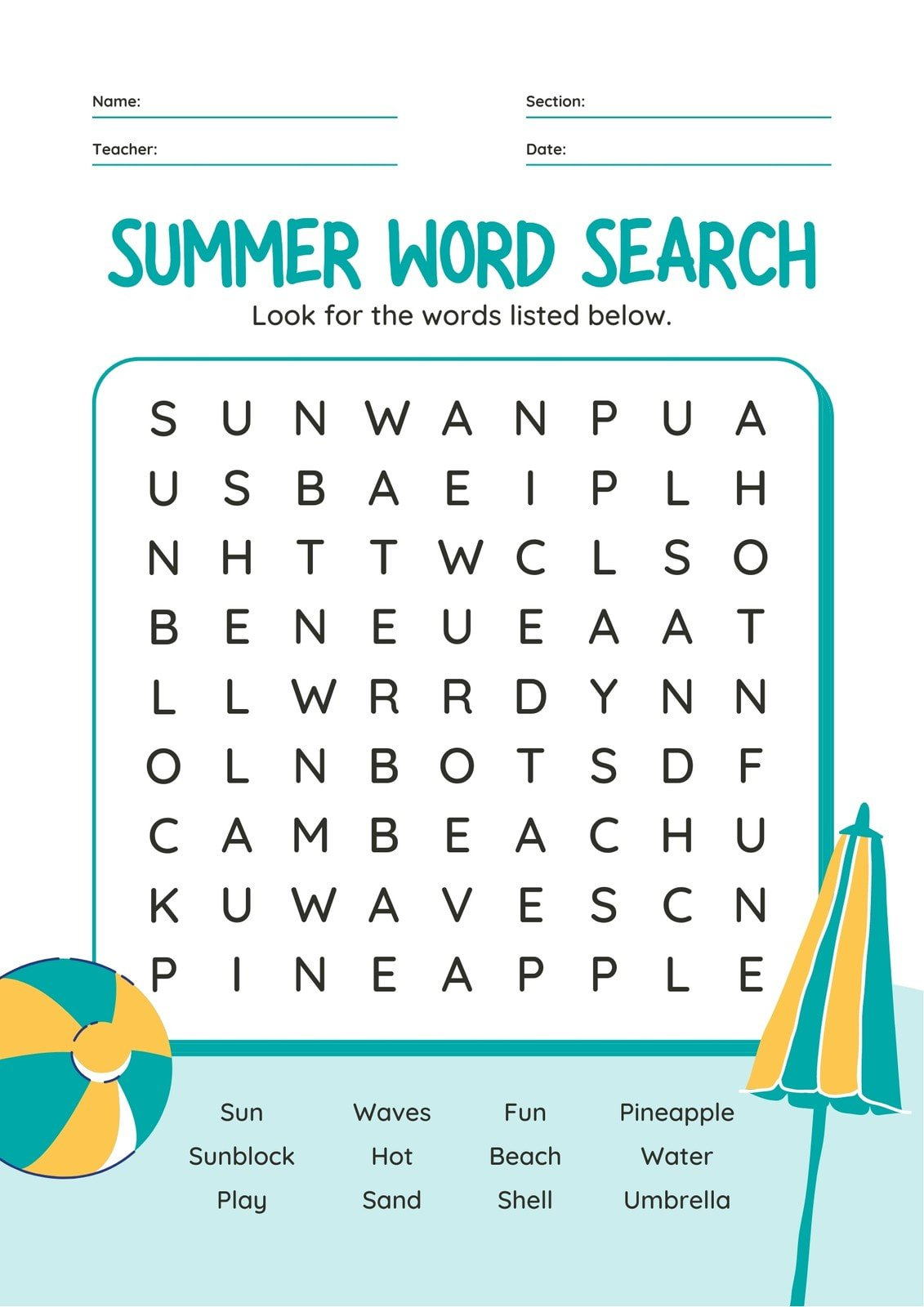 Free Word Search Maker – Make Your Own Word Search | Canva intended for Free Make Your Own Word Search Puzzles Printable