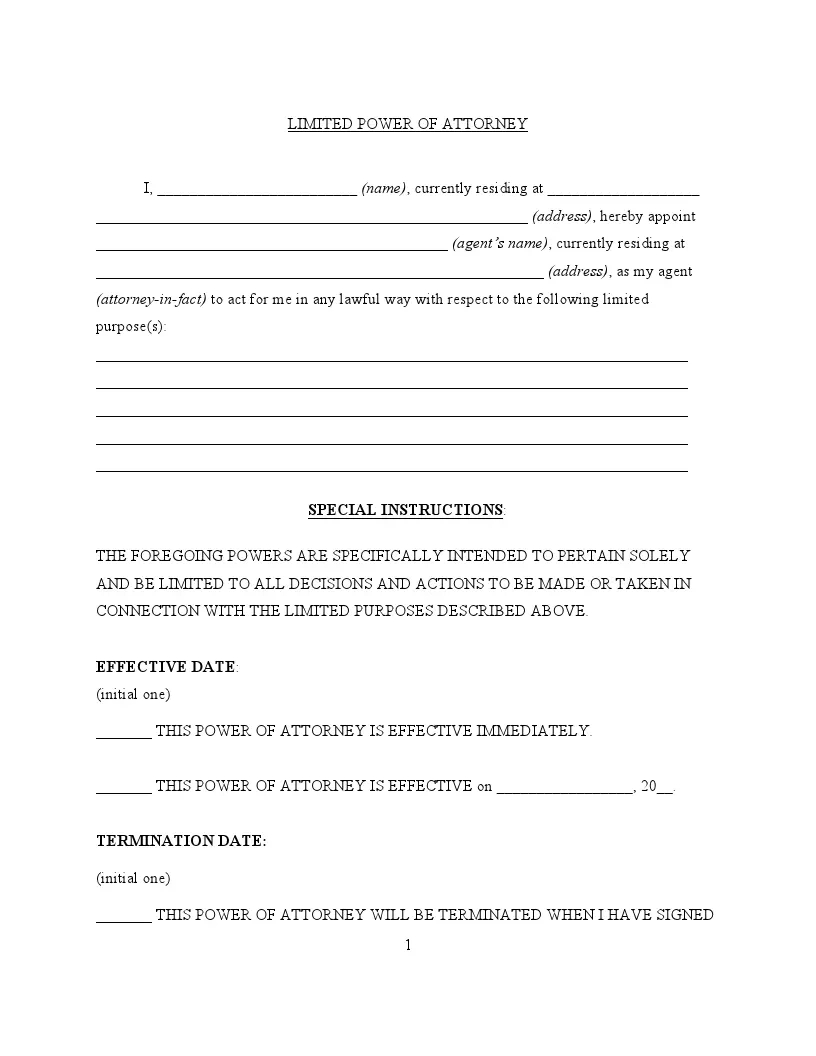 Get Free Power Of Attorney Forms | Fillable Poa Templates with Printable Power of Attorney Forms Free