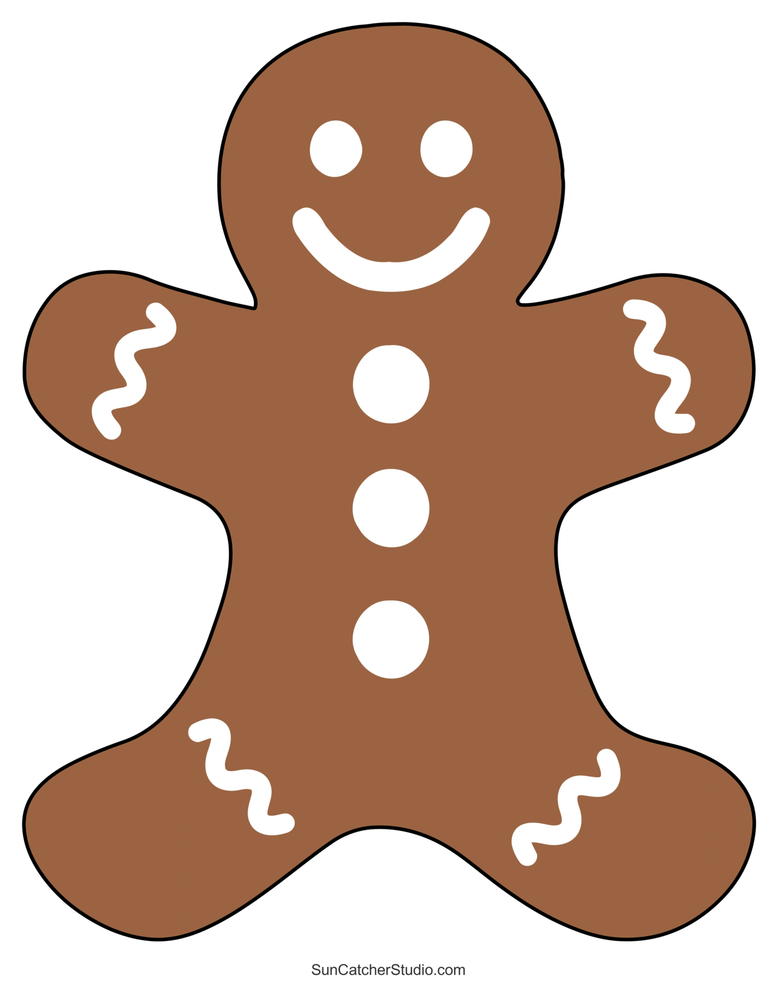Gingerbread Man Templates (Printable Outlines And Patterns) – Free throughout Free Printable Gingerbread Man Template