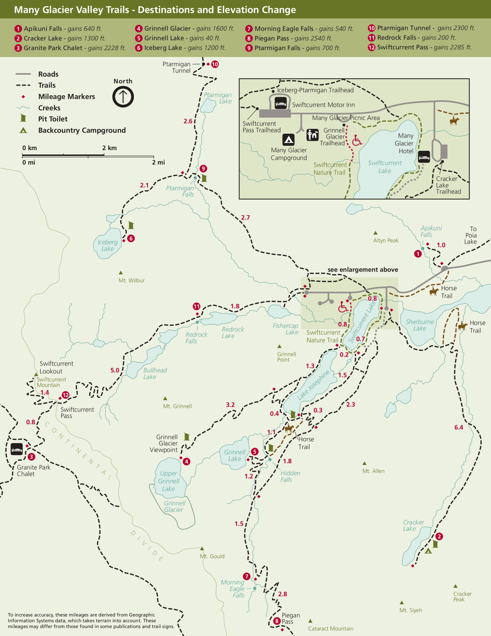 Glacier Maps | Npmaps: Free National Park Maps within Glacier National Park Printable Map
