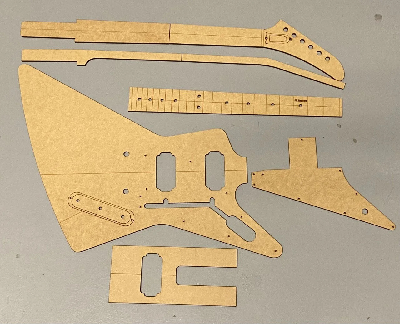 Guitar Building Templates regarding Full Size Printable Guitar Templates