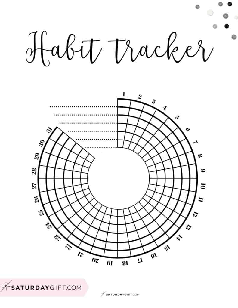 Habit Tracker Printable - 43 Cute &amp;amp; Free Printable Habit Trackers inside Habit Tracker Printable Free Download