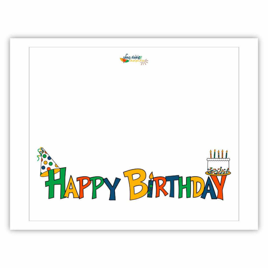 Happy Birthday Card Free Printable - Sunshine And Rainy Days within Free Happy Birthday Printable Cards