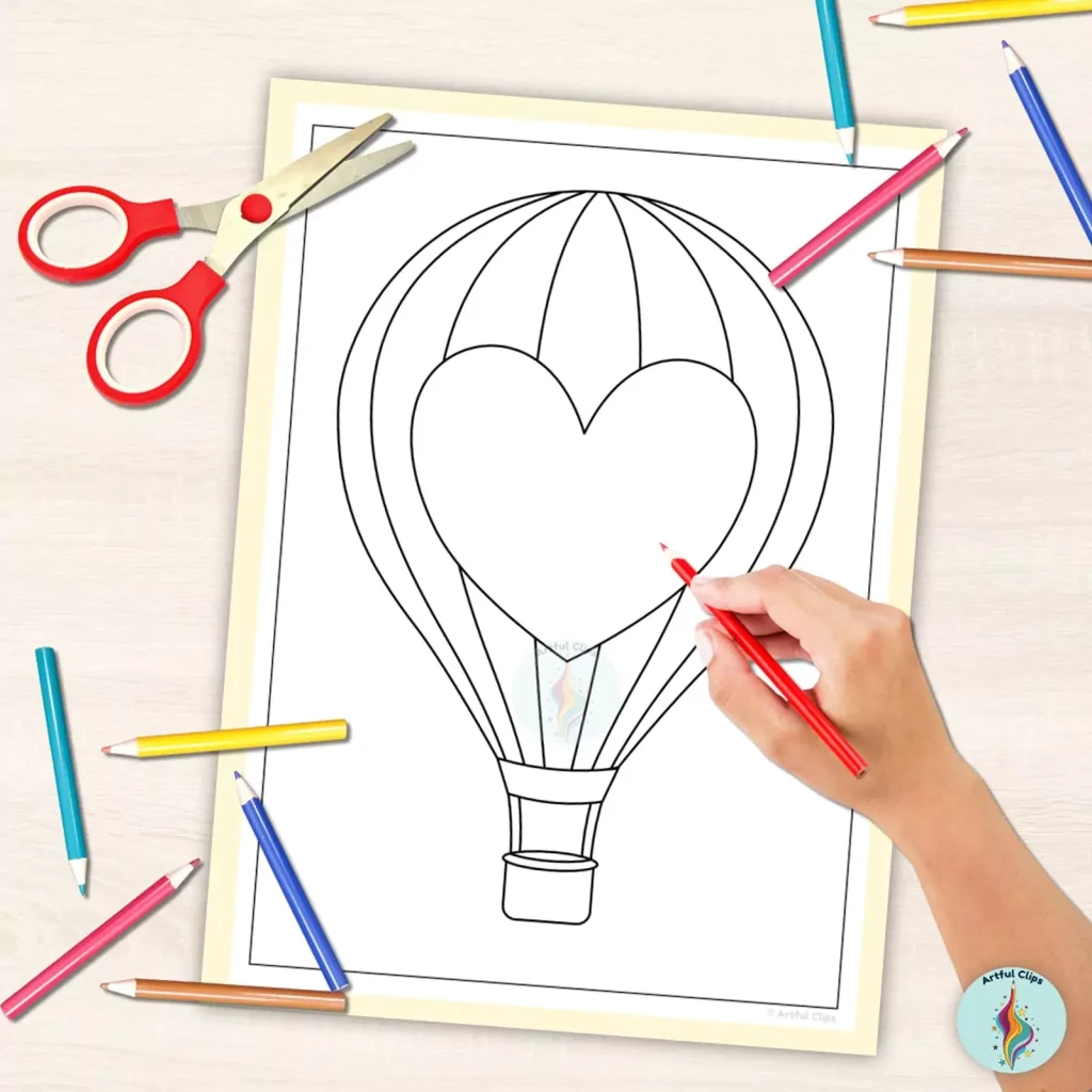 Hot Air Balloon Template Set - Free, Printable Outlines throughout Printable Cut Out Hot Air Balloon Template