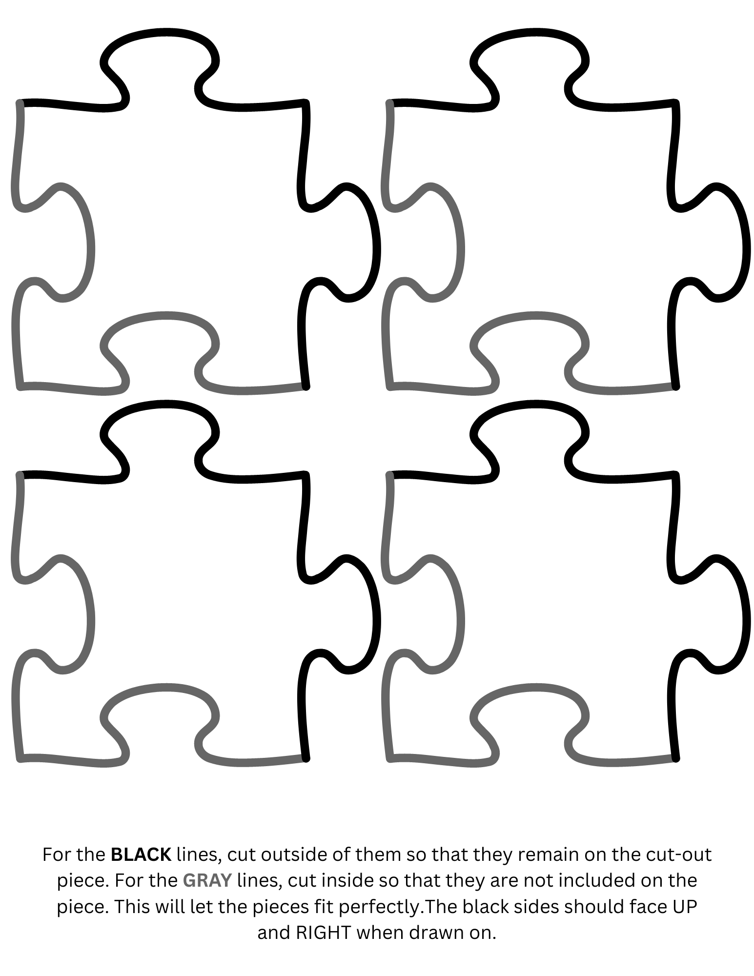 I Made Some Infinitely Fitting Together Puzzle Pieces For A Puzzle inside Fit Together Full Page Printable Puzzle Piece Template