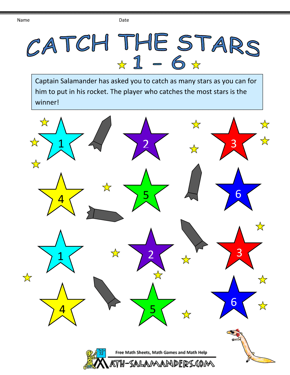 Kindergarten Counting Games with regard to Free Printable Math Games For Kindergarten