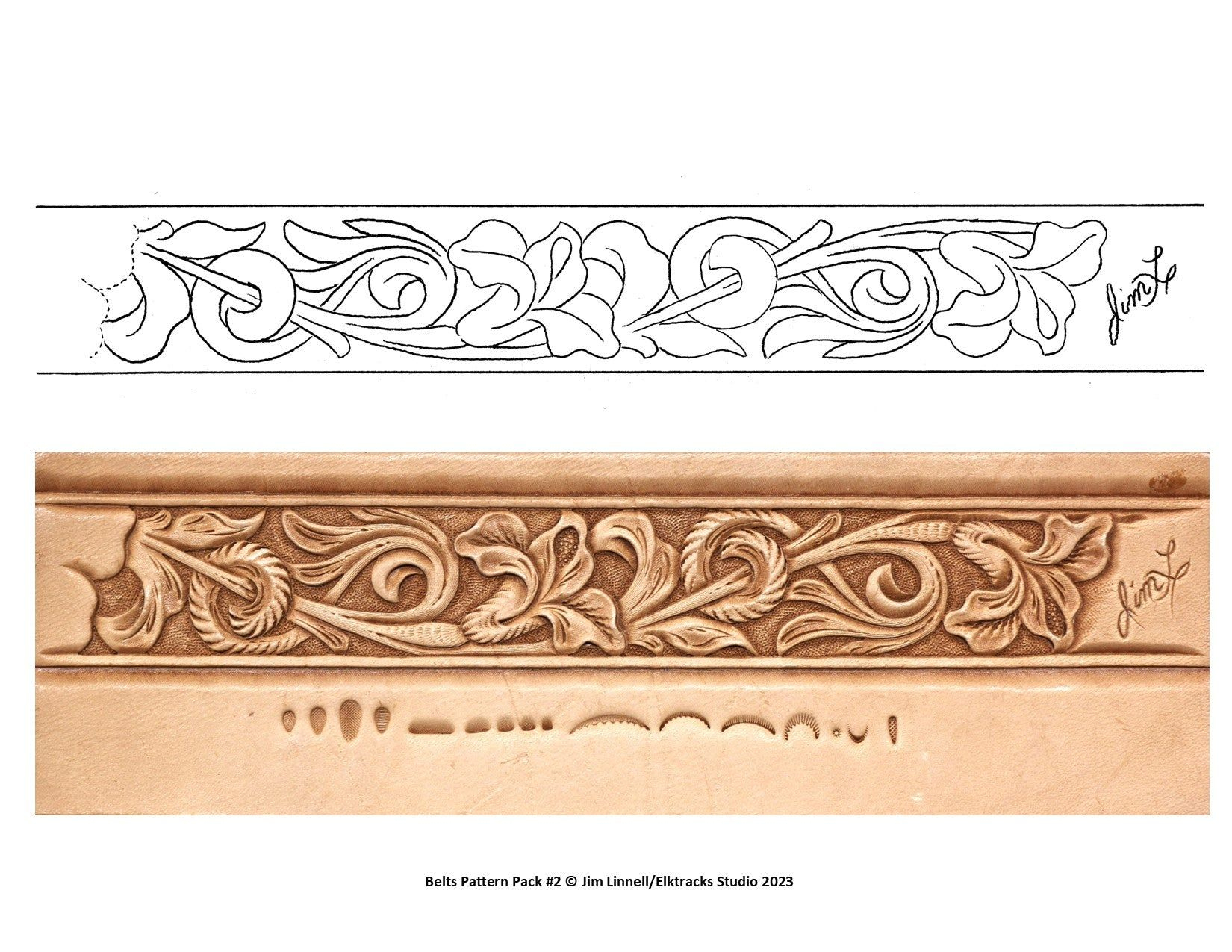 Leather Tooling Belt Patterns - Shop On Pinterest for Downloadable Free Printable Leather Belt Tooling Patterns
